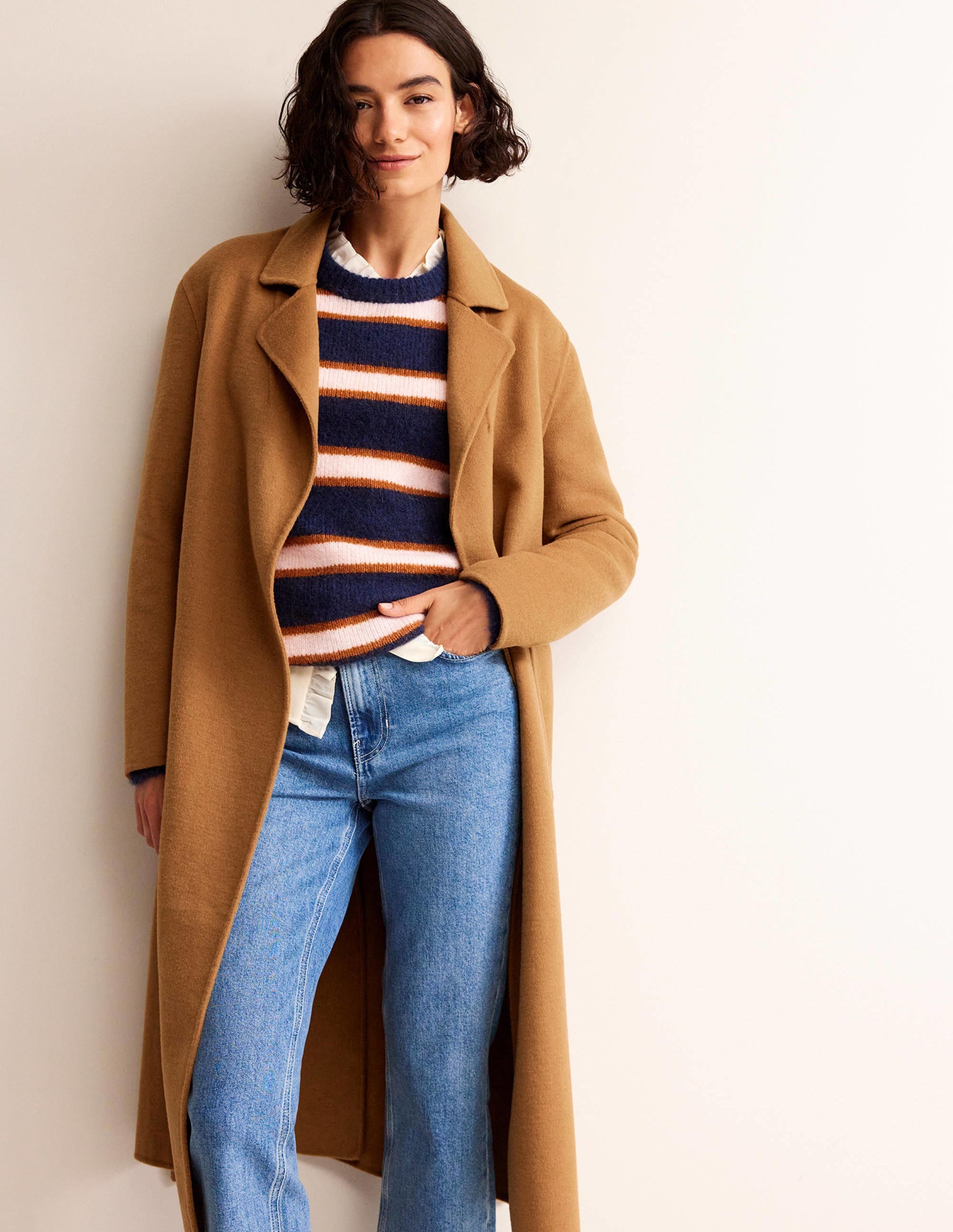 Bristol Wool-Blend Coat-Camel - Image 1