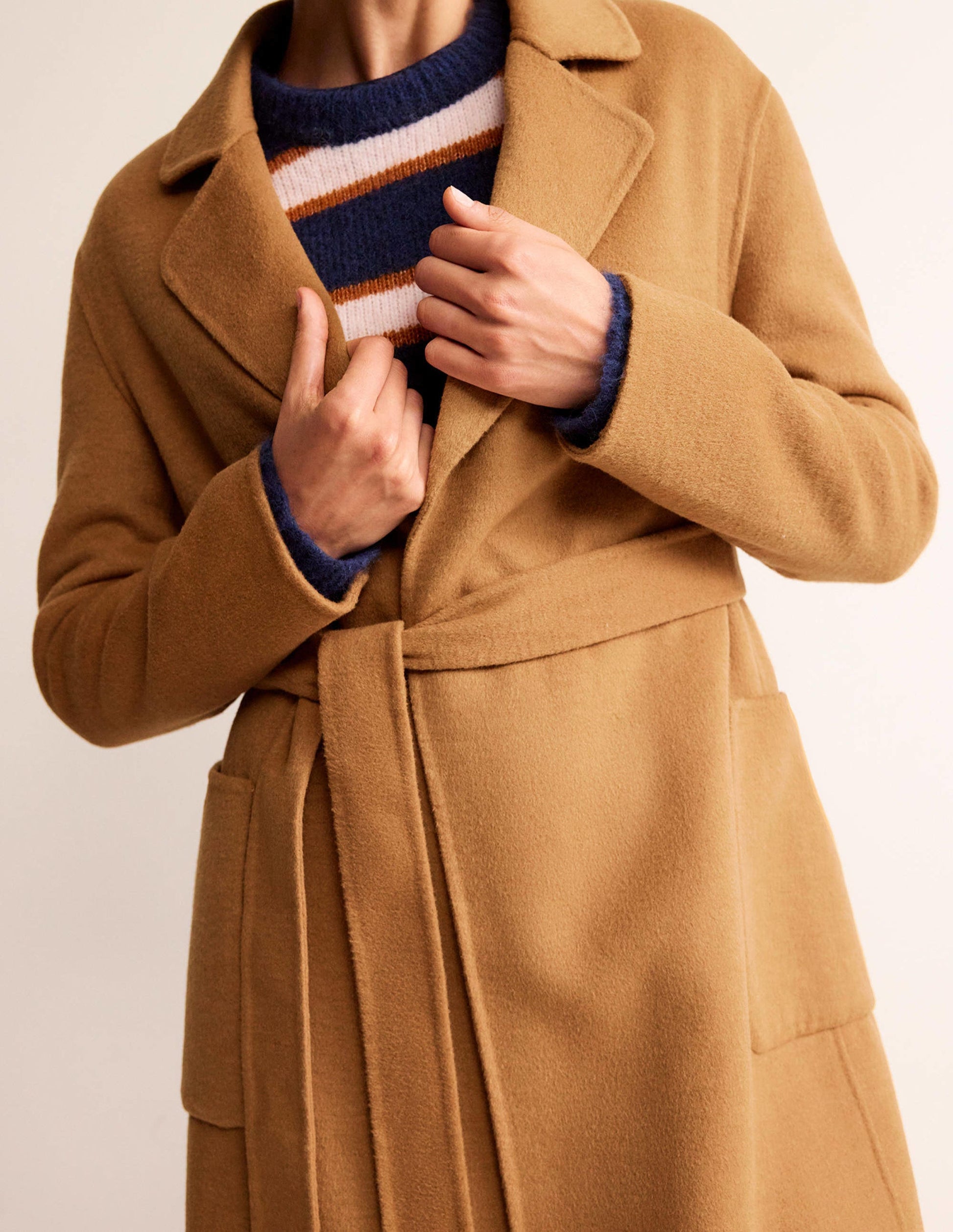 Bristol Wool-Blend Coat-Camel-2