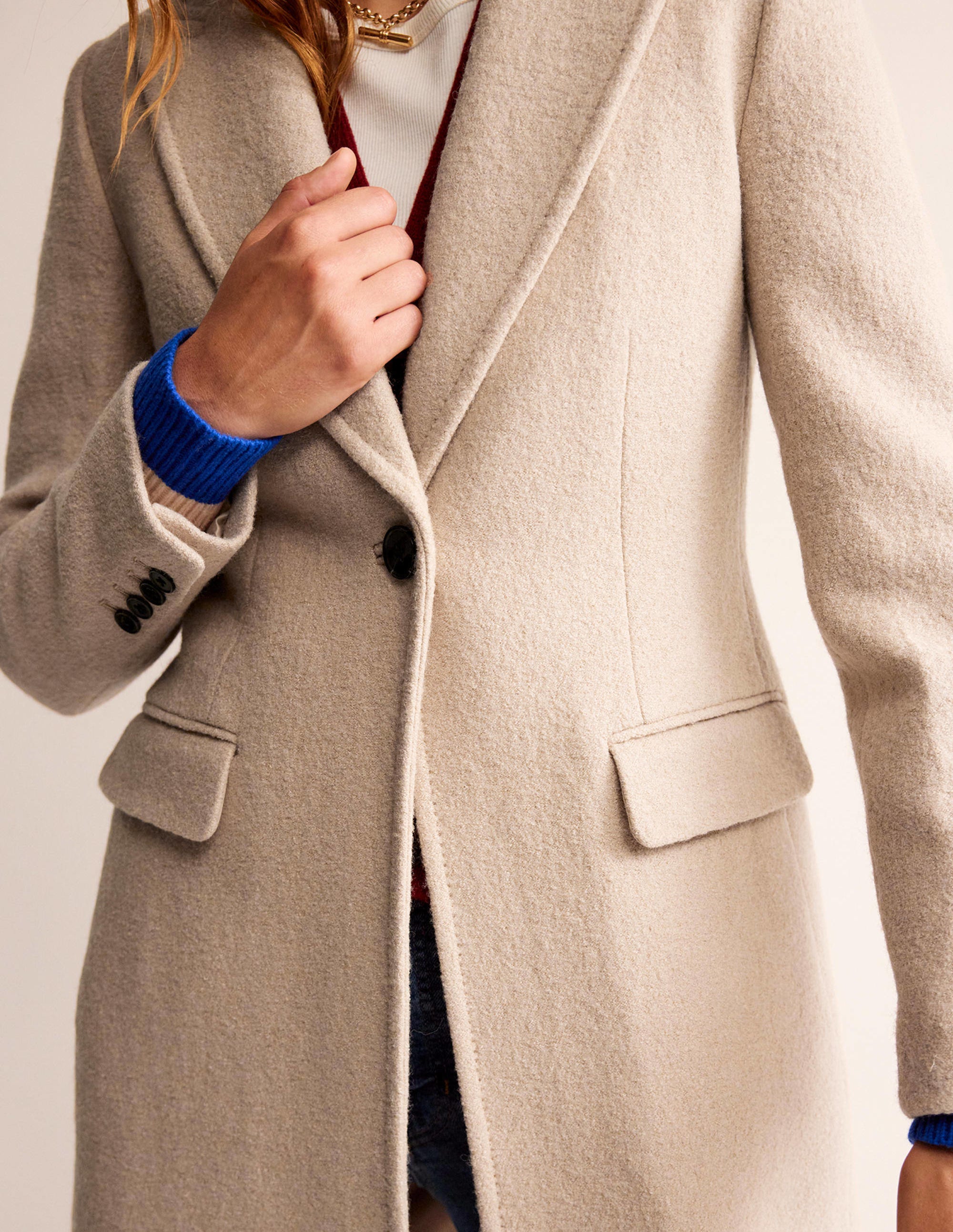 Canterbury Textured Coat-Rope - Image 2