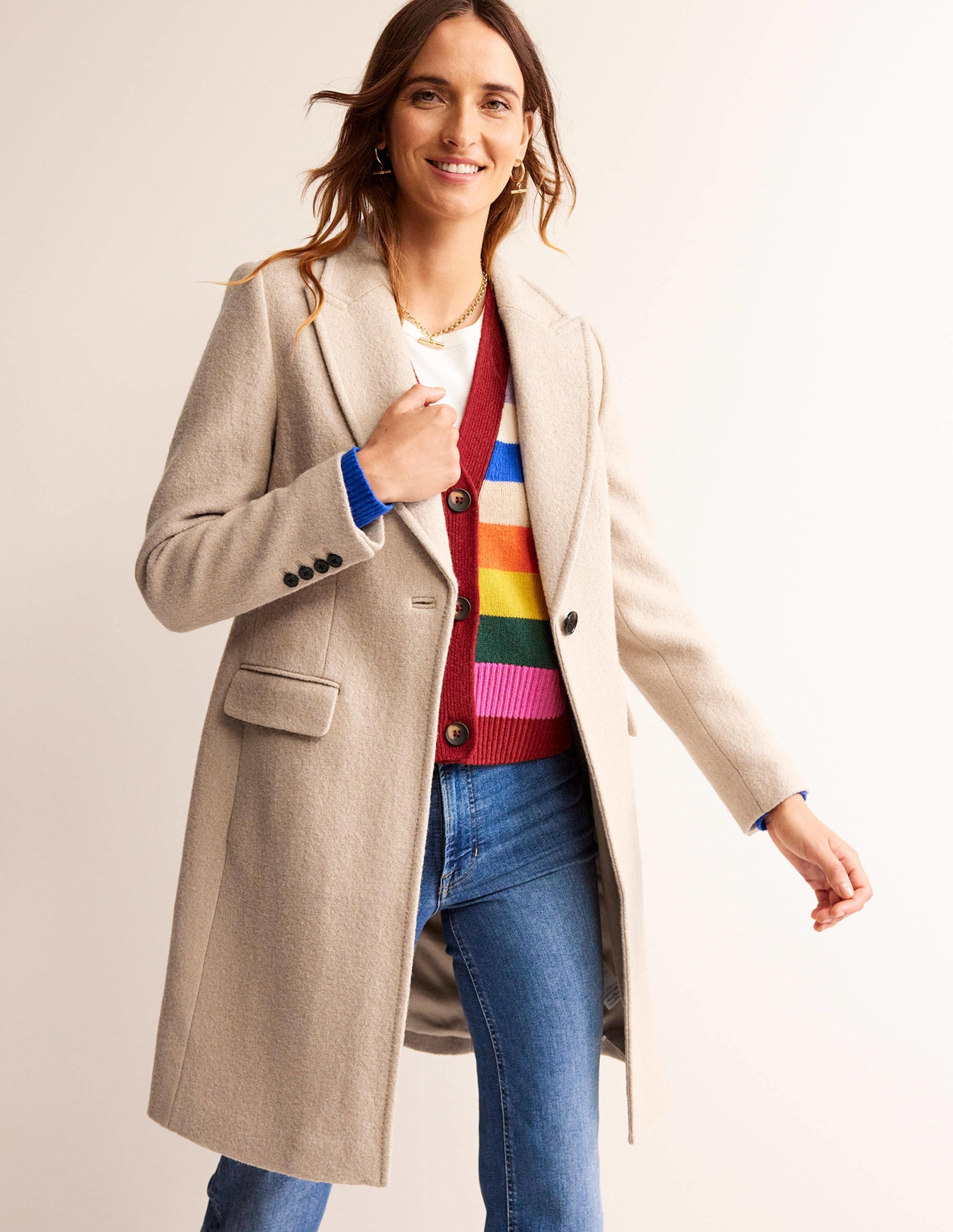 Canterbury Textured Coat-Rope - Image 4