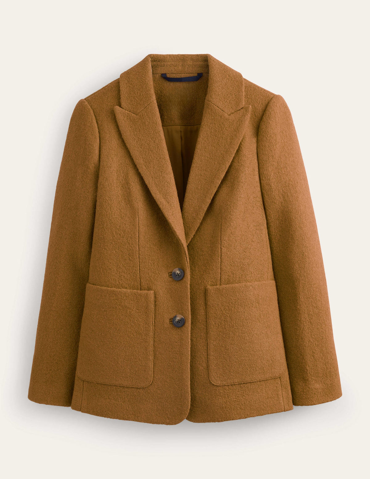 Marylebone Textured Blazer-Camel - Image 8
