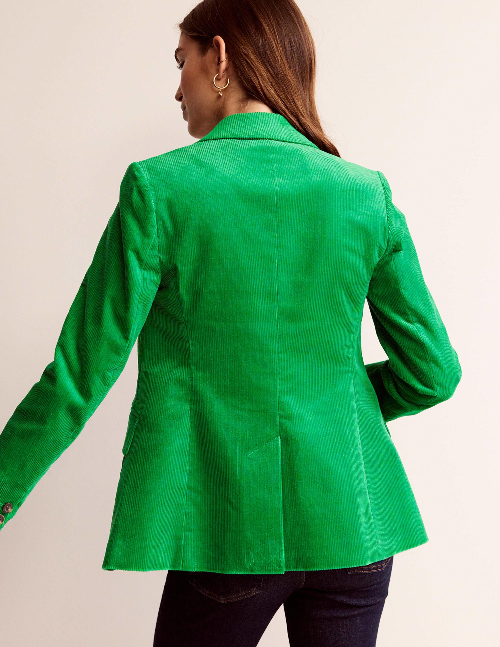 Marylebone Cord Blazer-Highland Green - Image 3