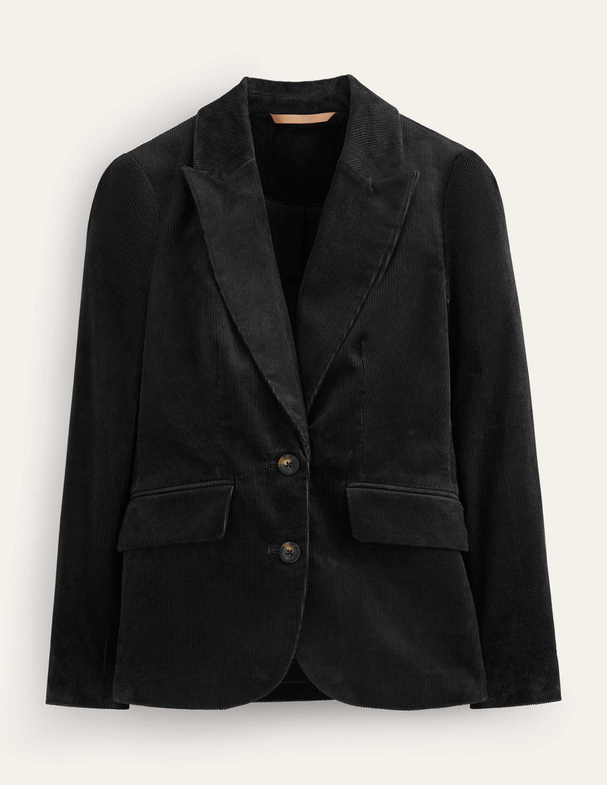 Marylebone Cord Blazer-Black - Image 7