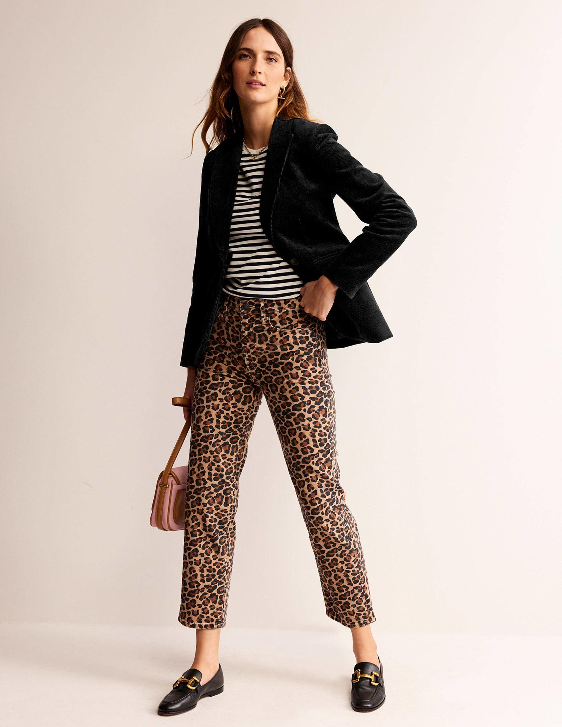 Marylebone Cord Blazer-Black-5
