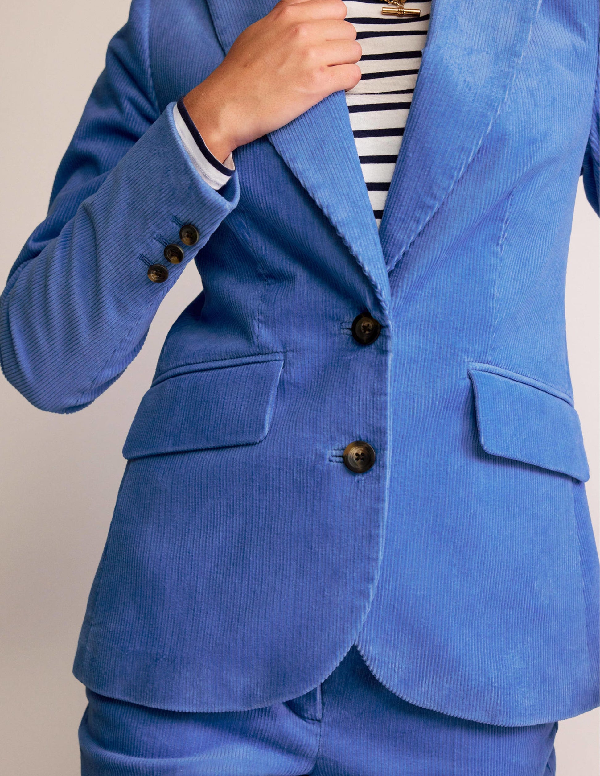 Marylebone Cord Blazer-Marina-2
