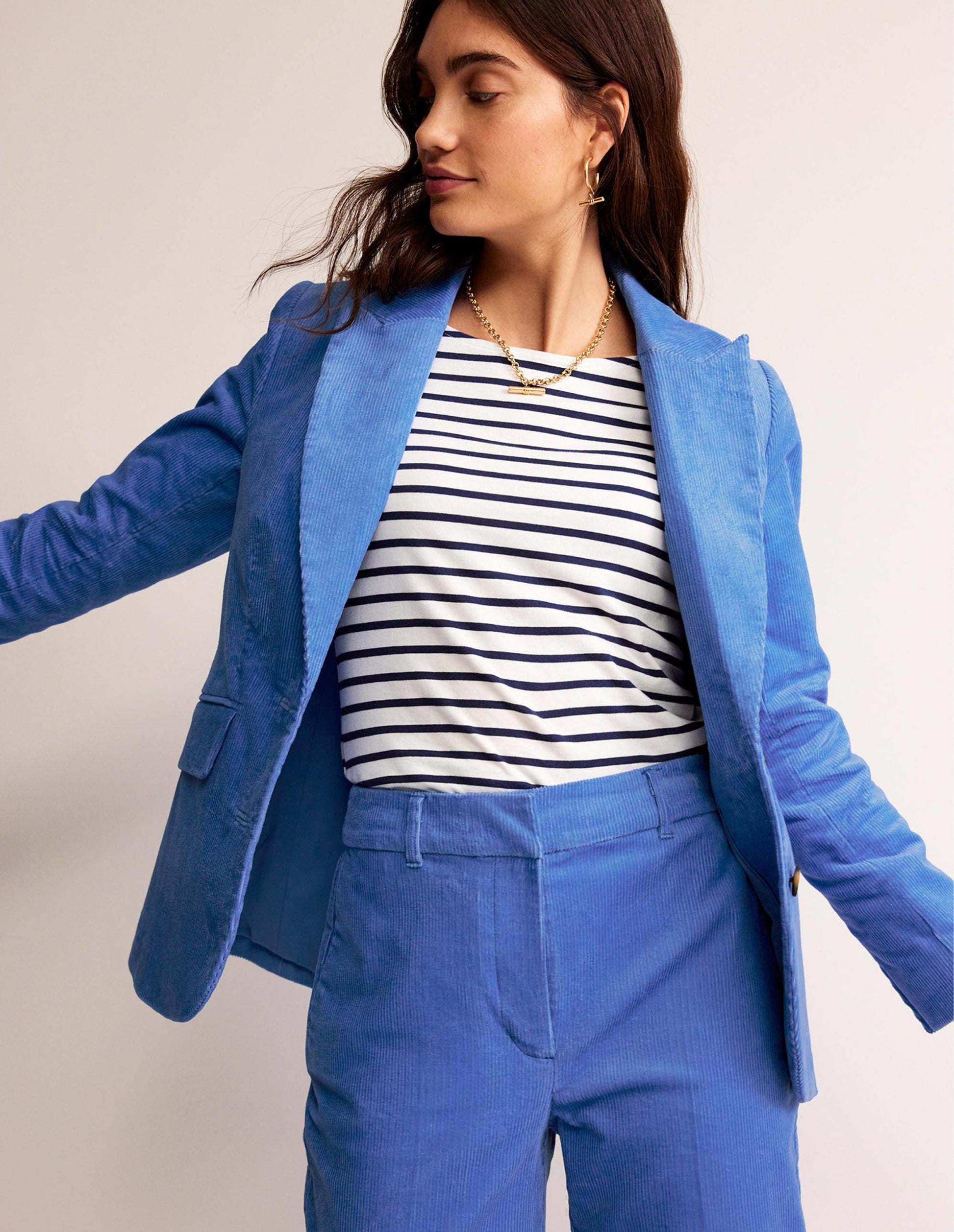 Marylebone Cord Blazer-Marina-4