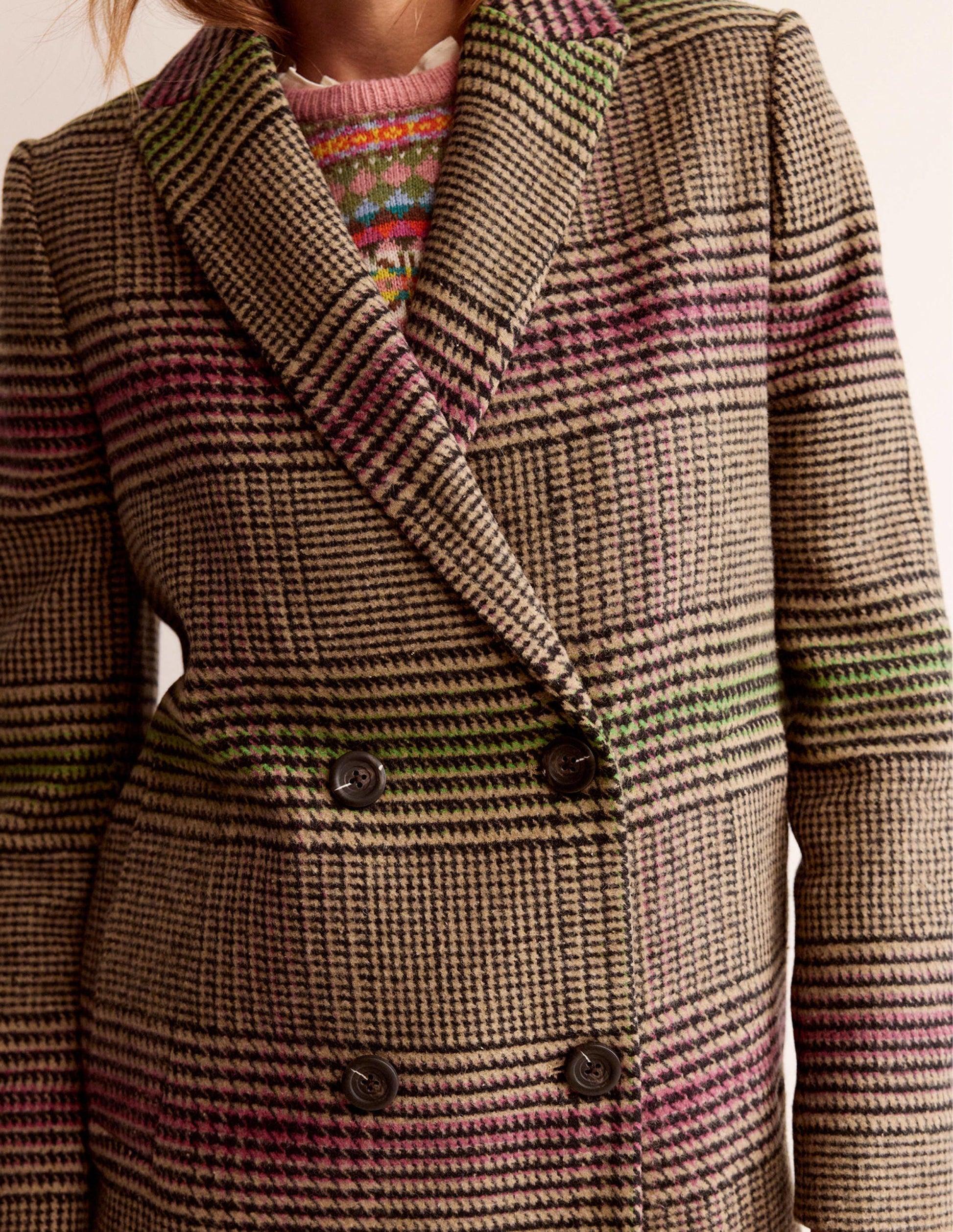 Double-Breasted Checked Coat-Check-2