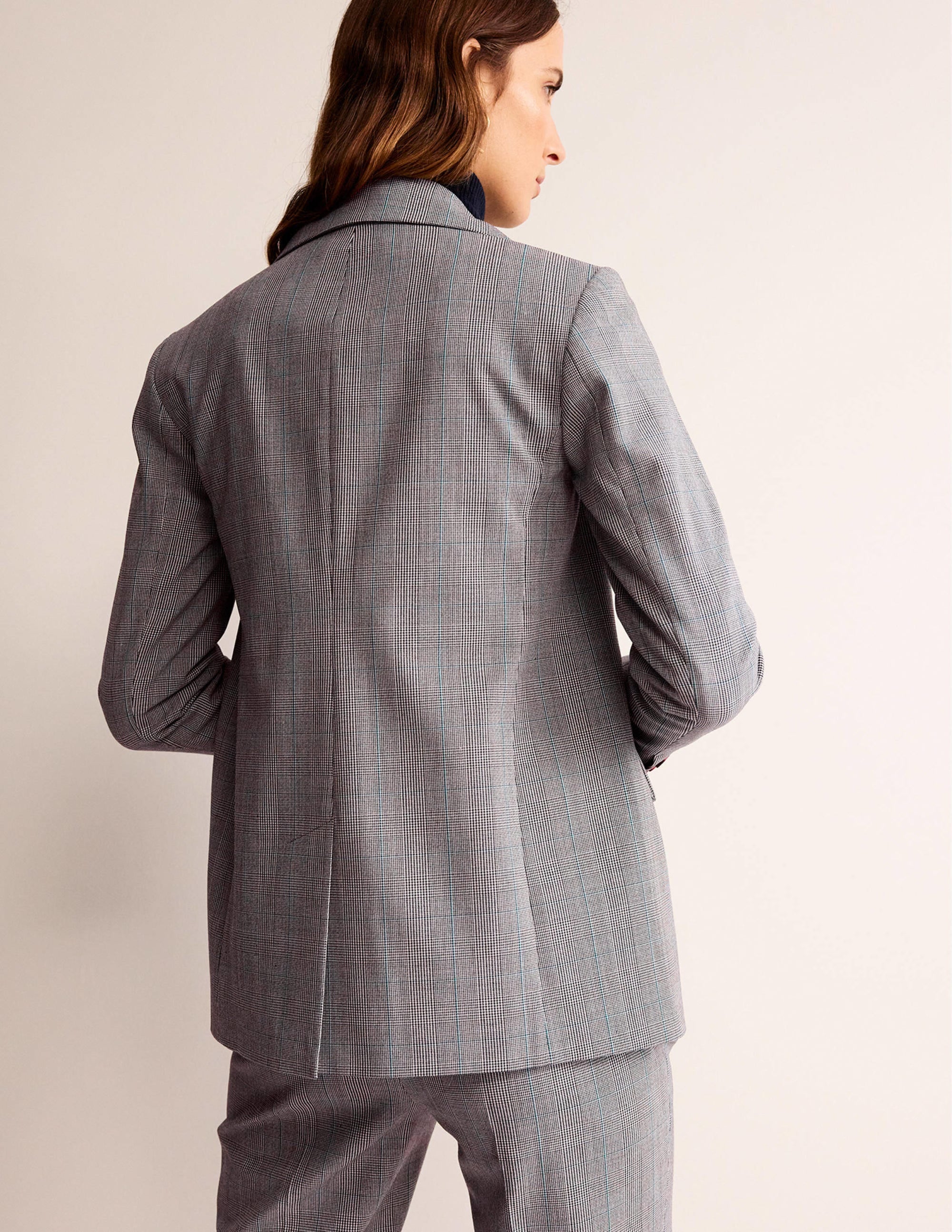 Bloomsbury Wool Blazer-Grey Check - Image 3