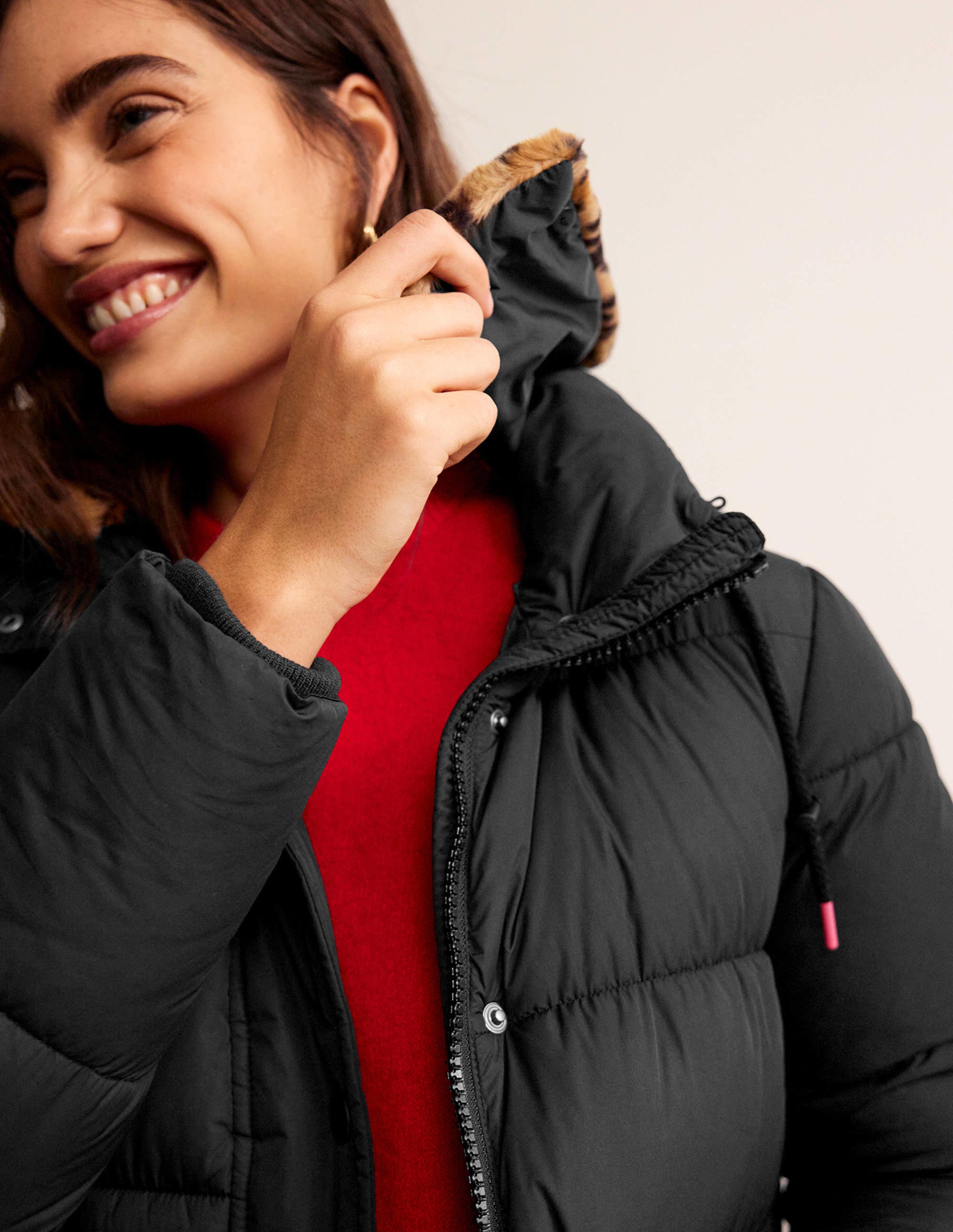 Bamburgh Puffer Coat-BLACK - Image 2