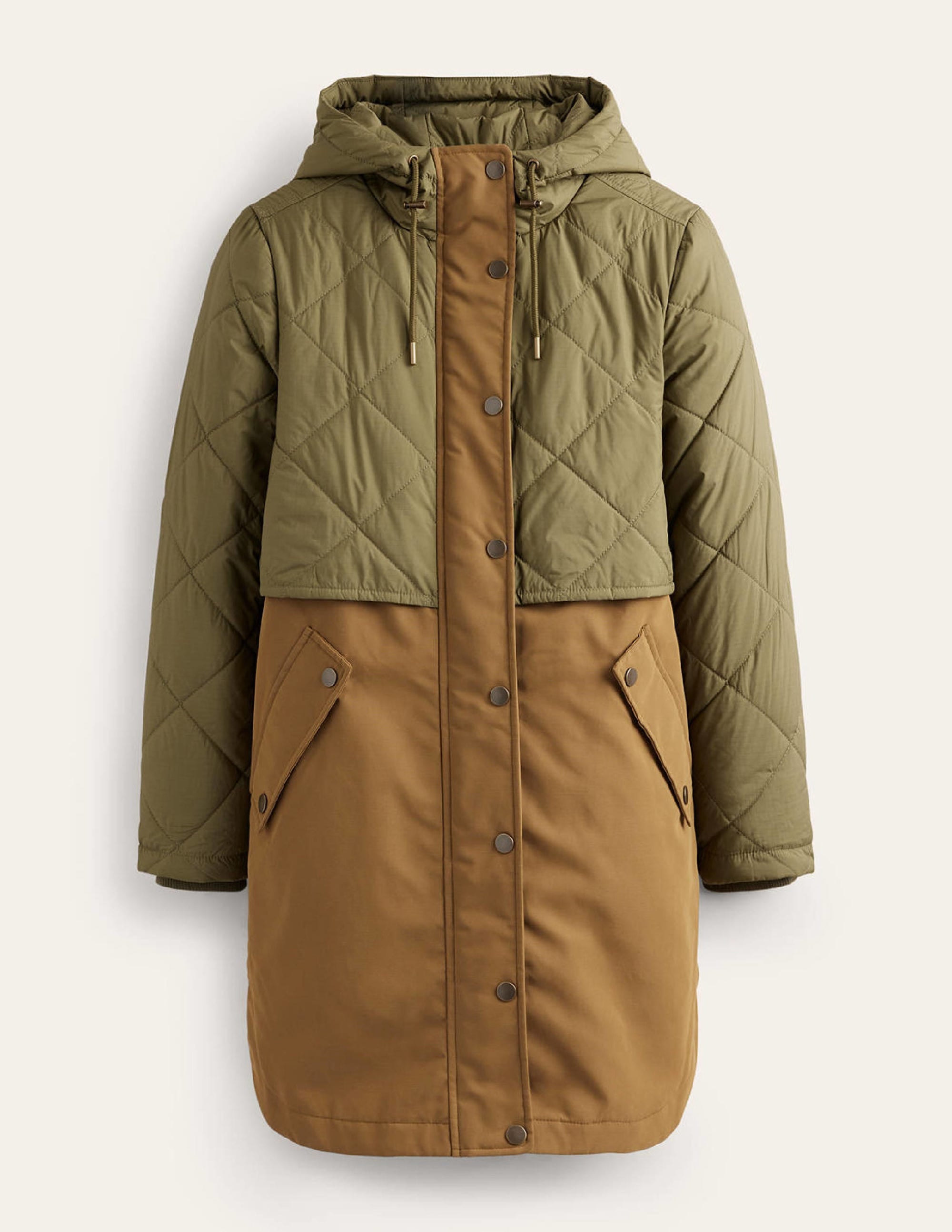 Quilted Parka-Khaki - Image 7