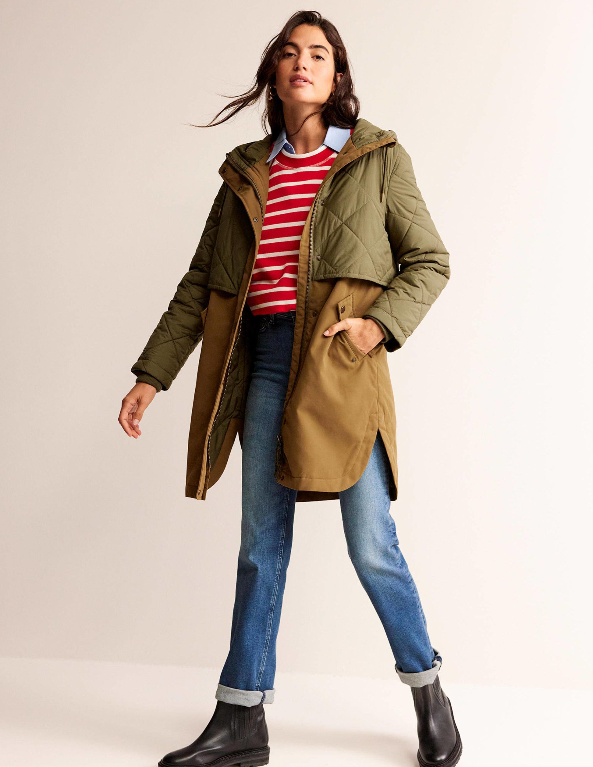 Quilted Parka-Khaki-2
