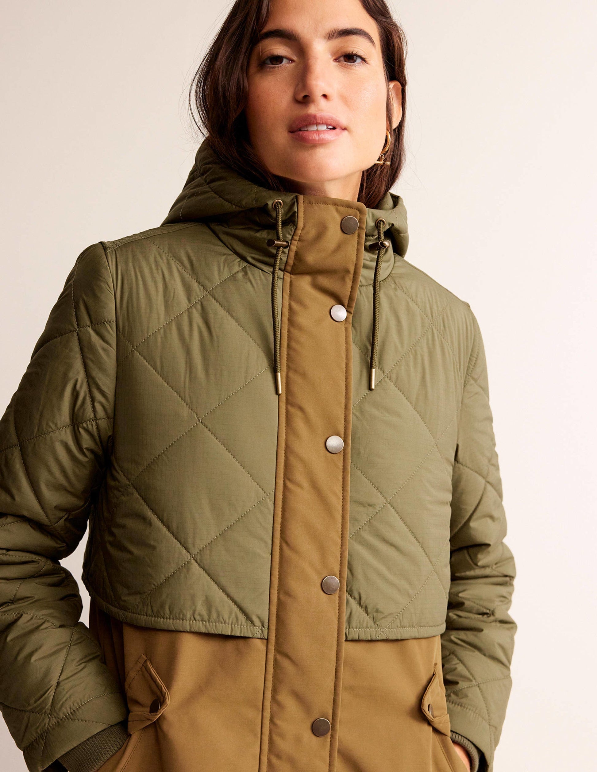 Quilted Parka-Khaki-3