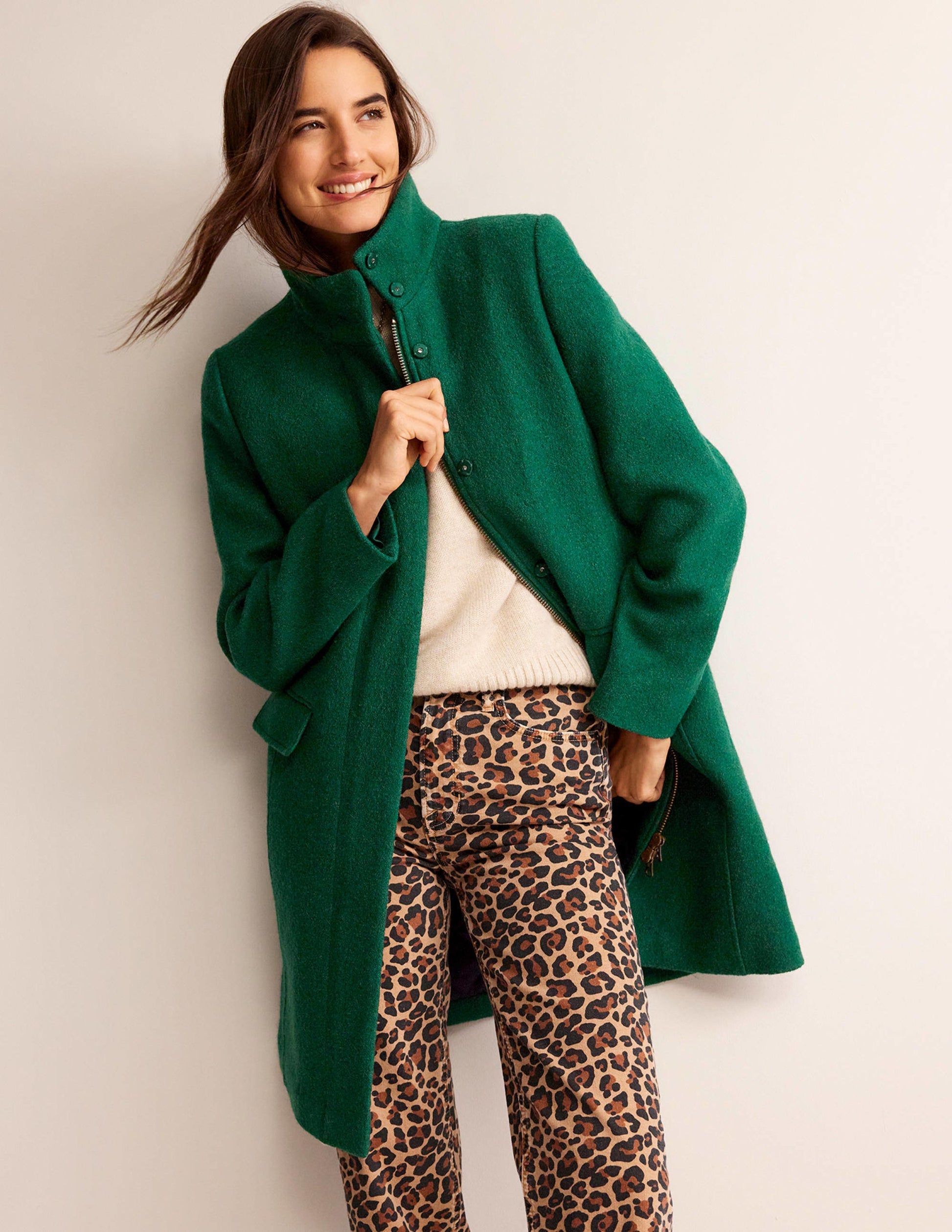 Winchester Textured Coat-Emerald Night-1