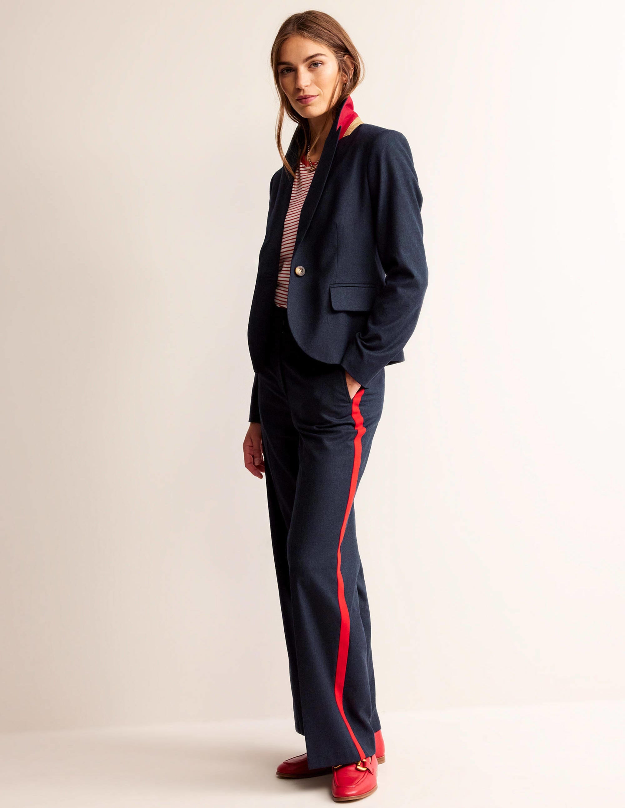 Canonbury Wool Blazer-Navy - Image 4