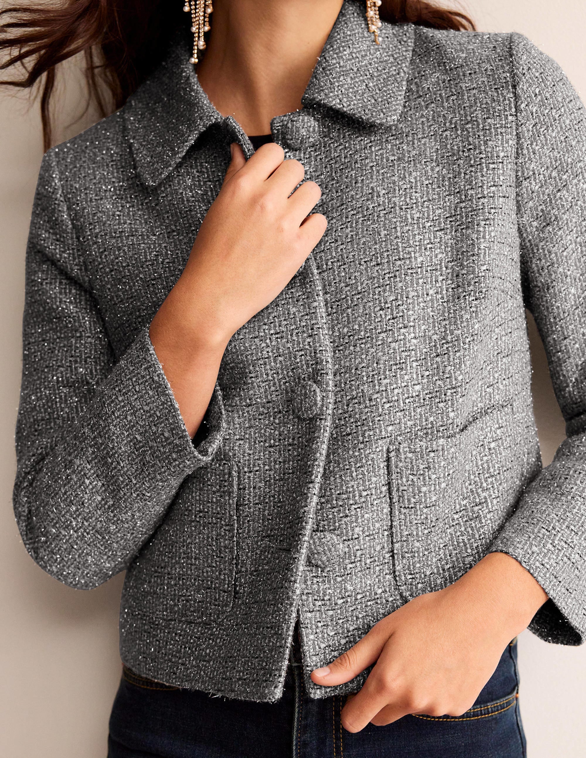 Rye Metallic Jacket-Silver Metallic - Image 2
