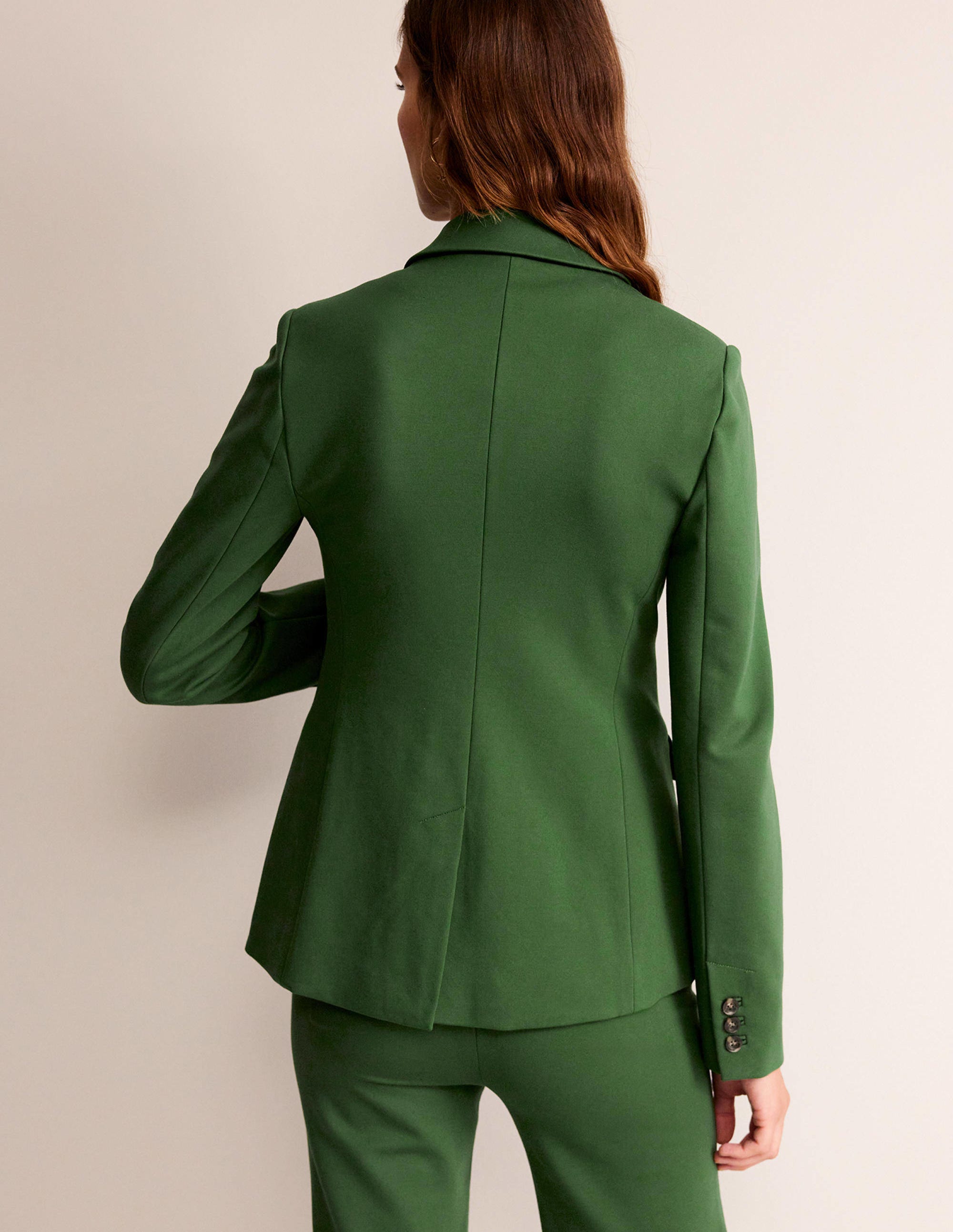 Marylebone Ponte Blazer-Winter Green - Image 3