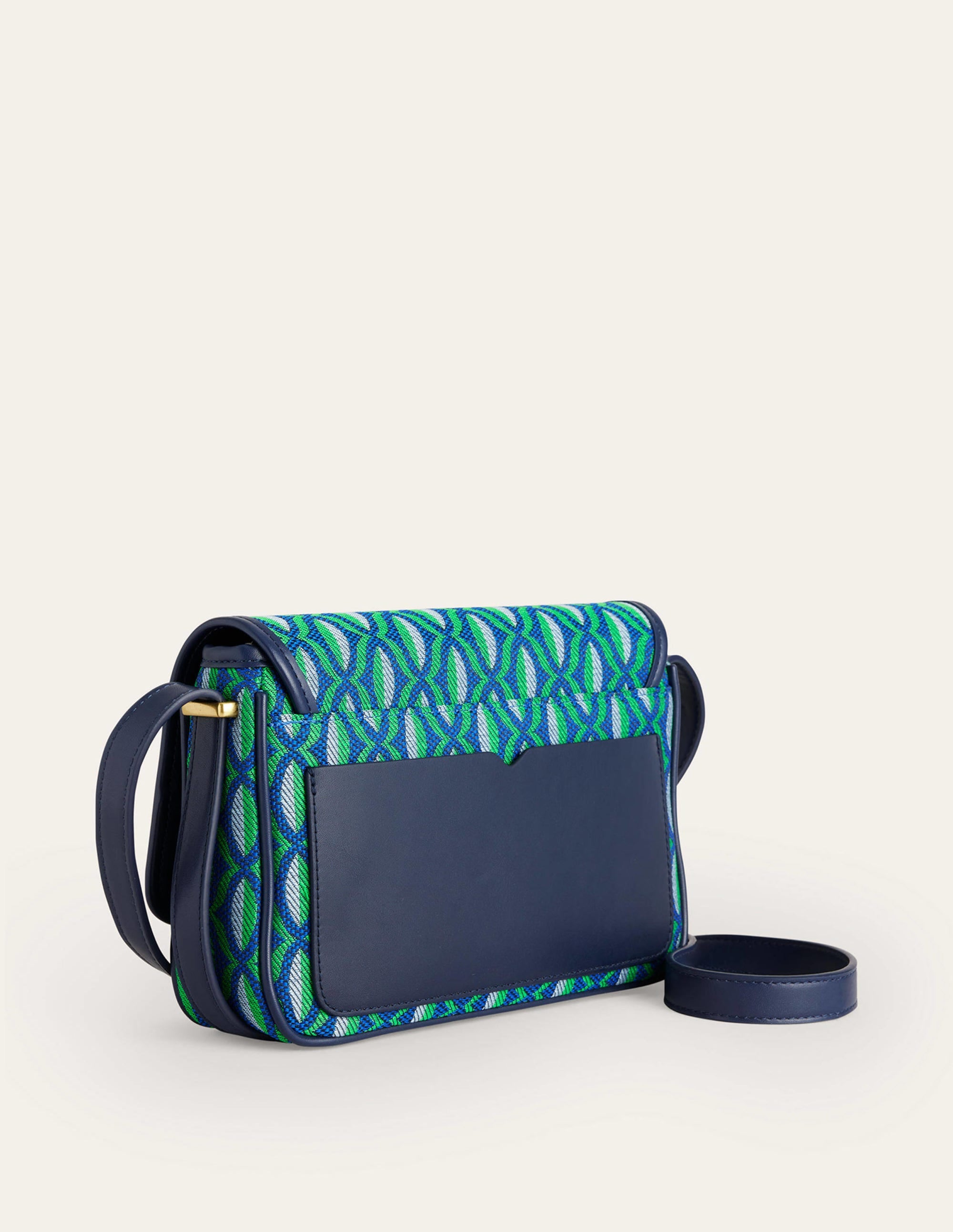 Structured Cross-Body Bag-Green Geo - Image 3