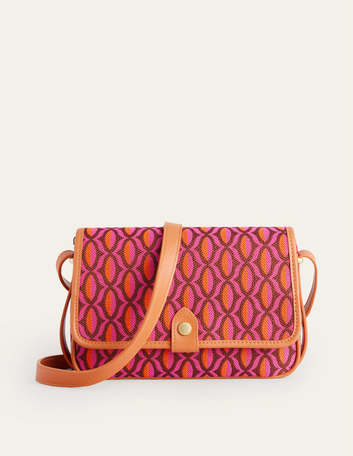Structured Cross-Body Bag-Red Geo - Image 2