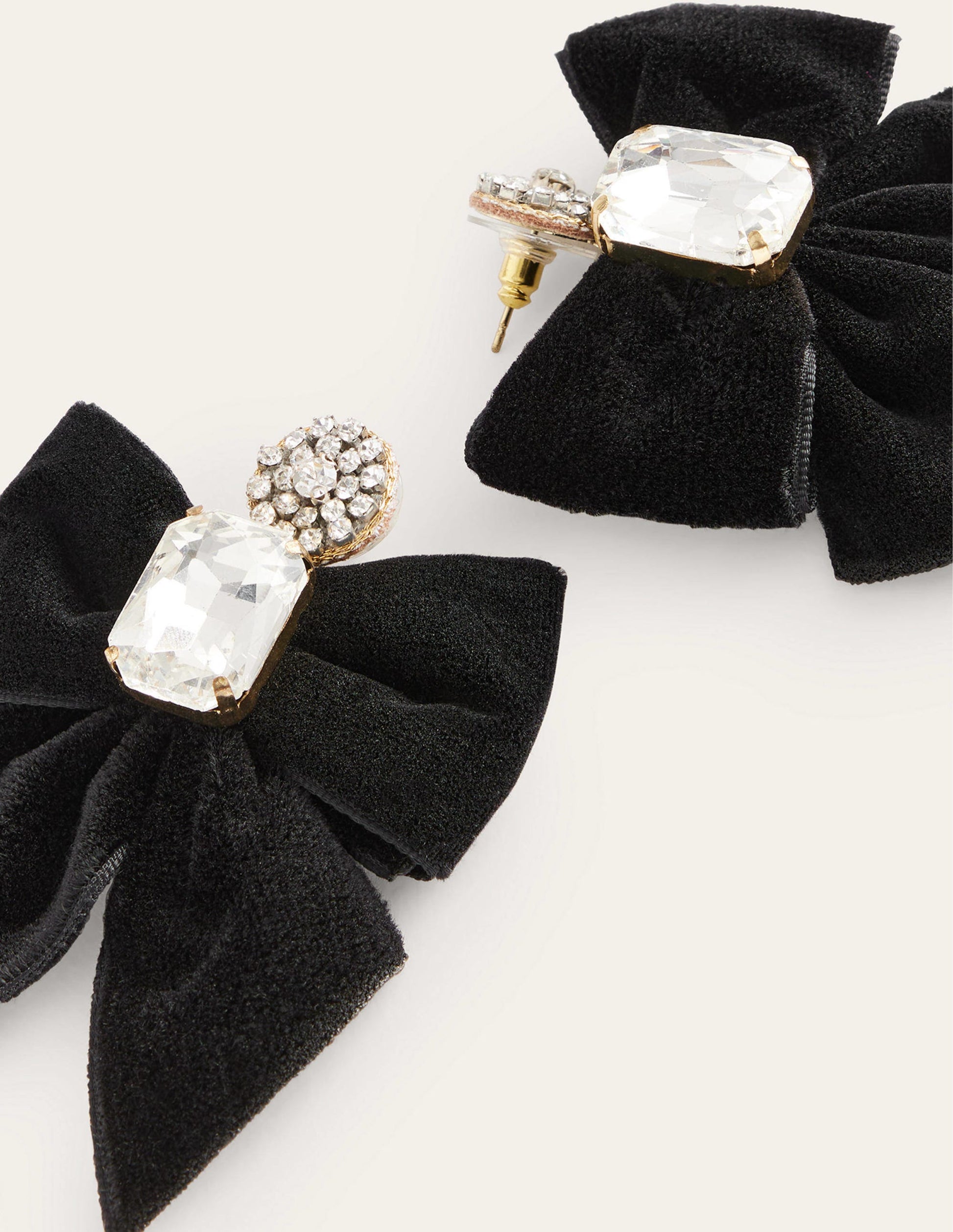 Party Bow Earrings-Black-3