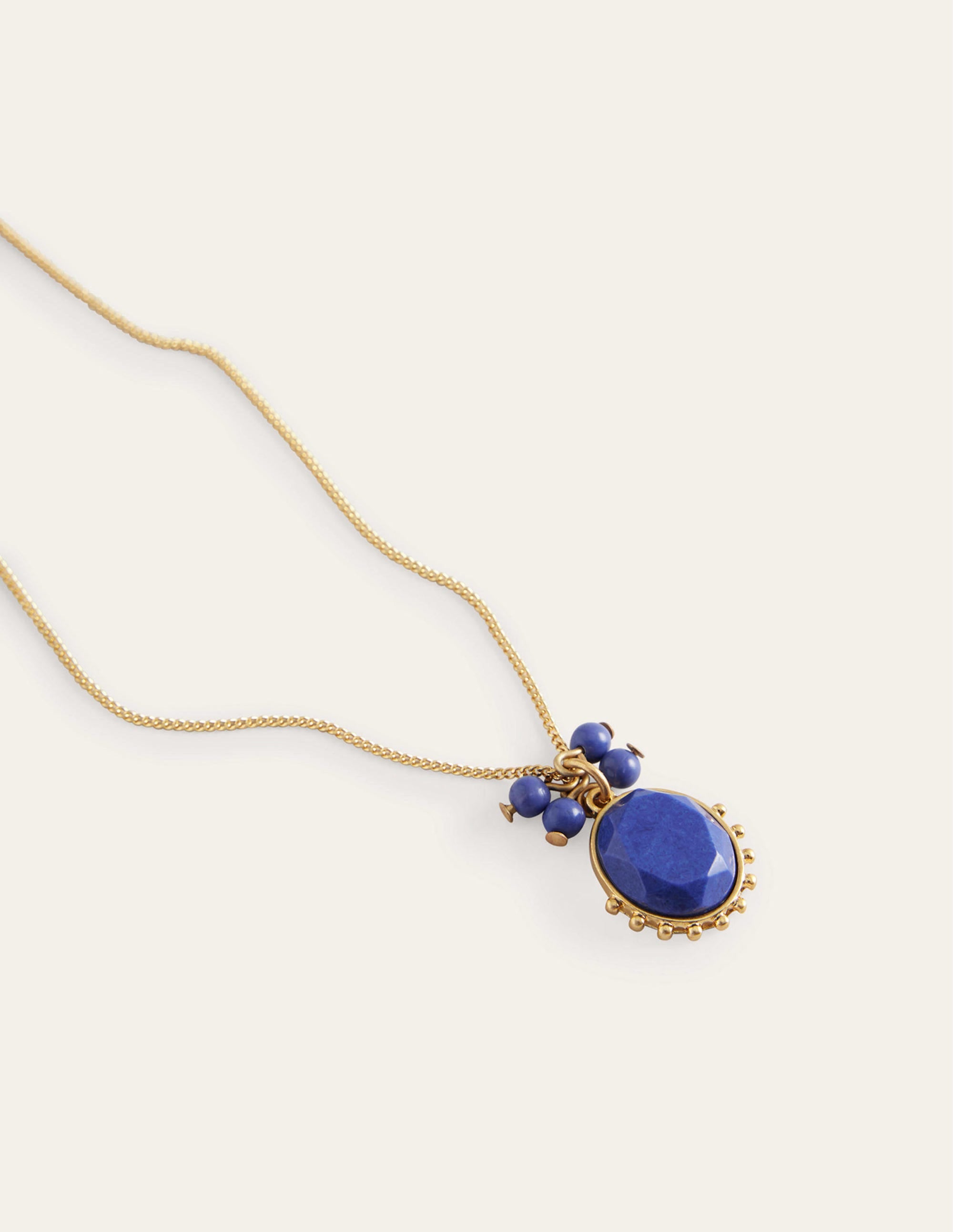 Pendant Necklace-Blue - Image 3