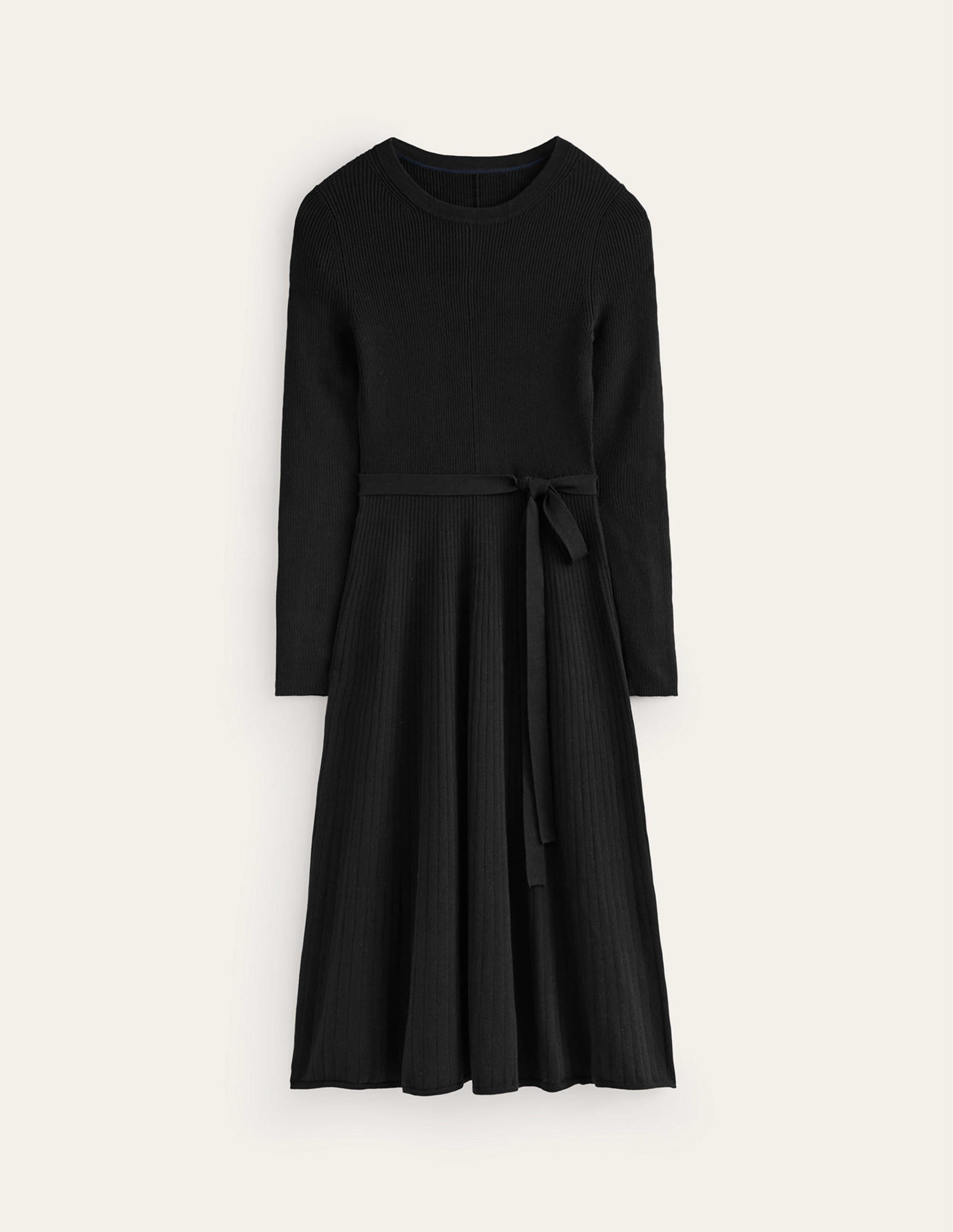 Lola Knitted Midi Dress-Black - Image 6