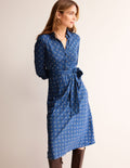 Laura Jersey Midi Shress-Azure, Celosia Bud