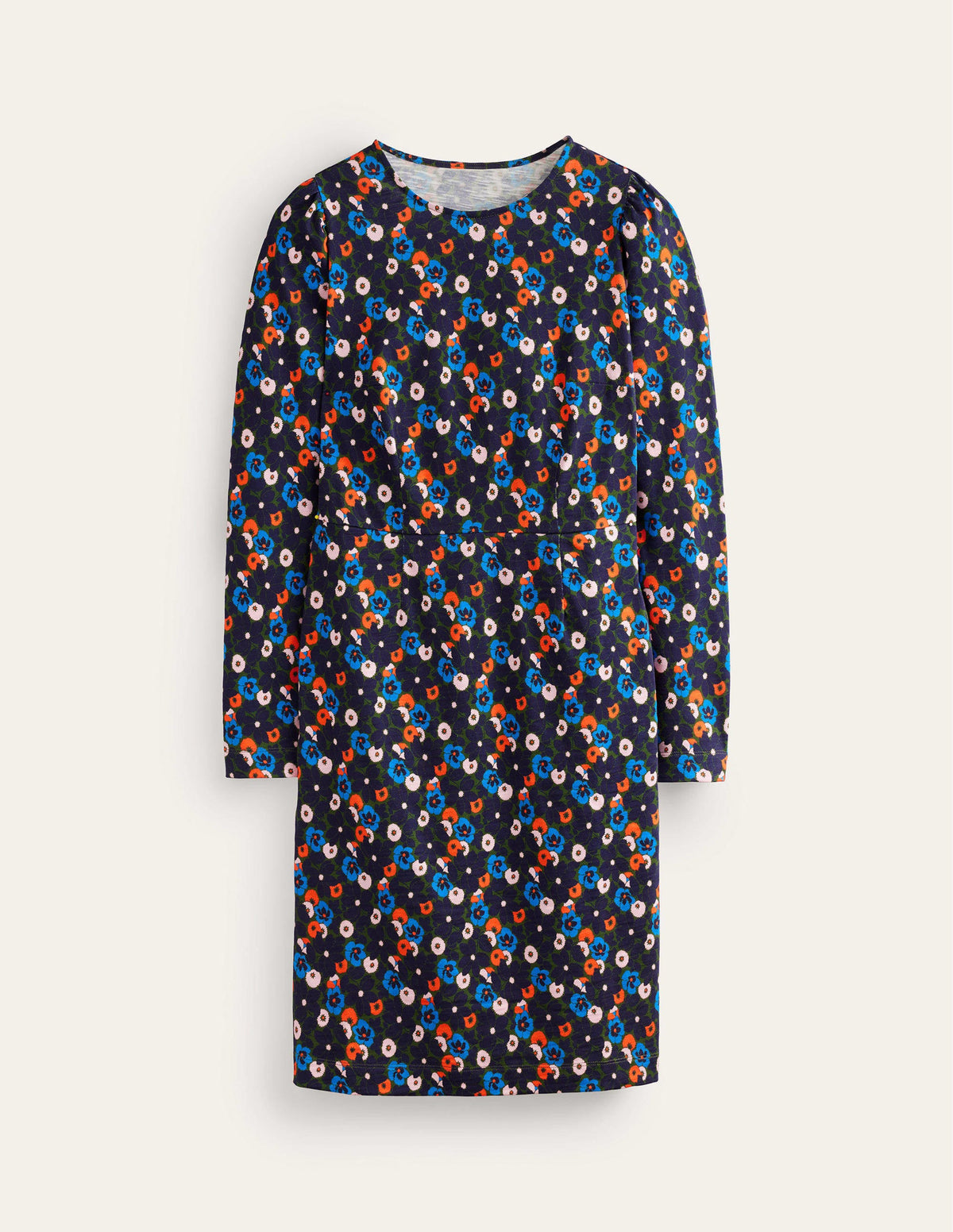 Penelope Jersey Dress-Moss, Bloomsbury Pop - Image 5