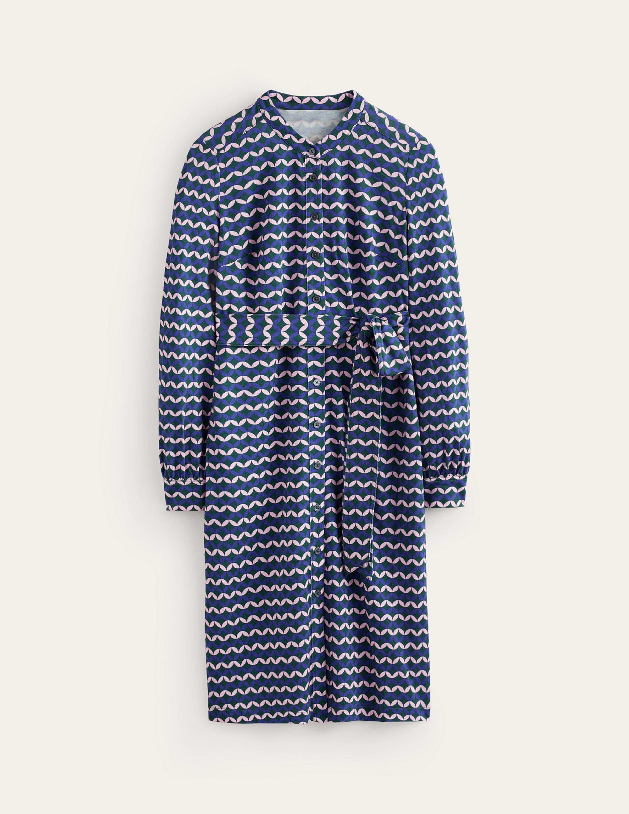 Julia Jersey Shirt Dress-Surf the Web, Diamond Terrace - Image 5
