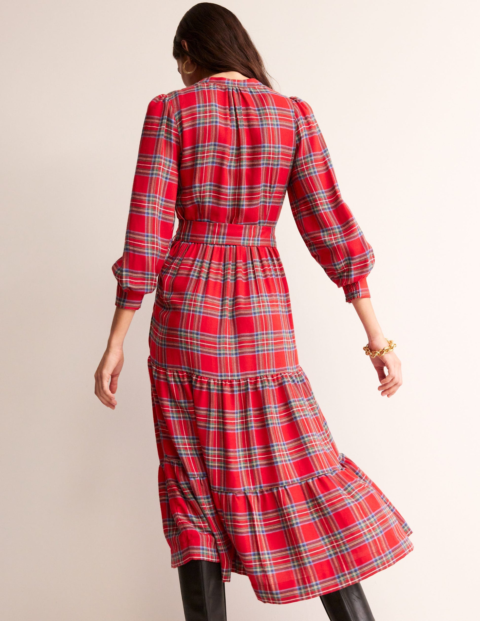 Tartan Maxi Dress-Check-3