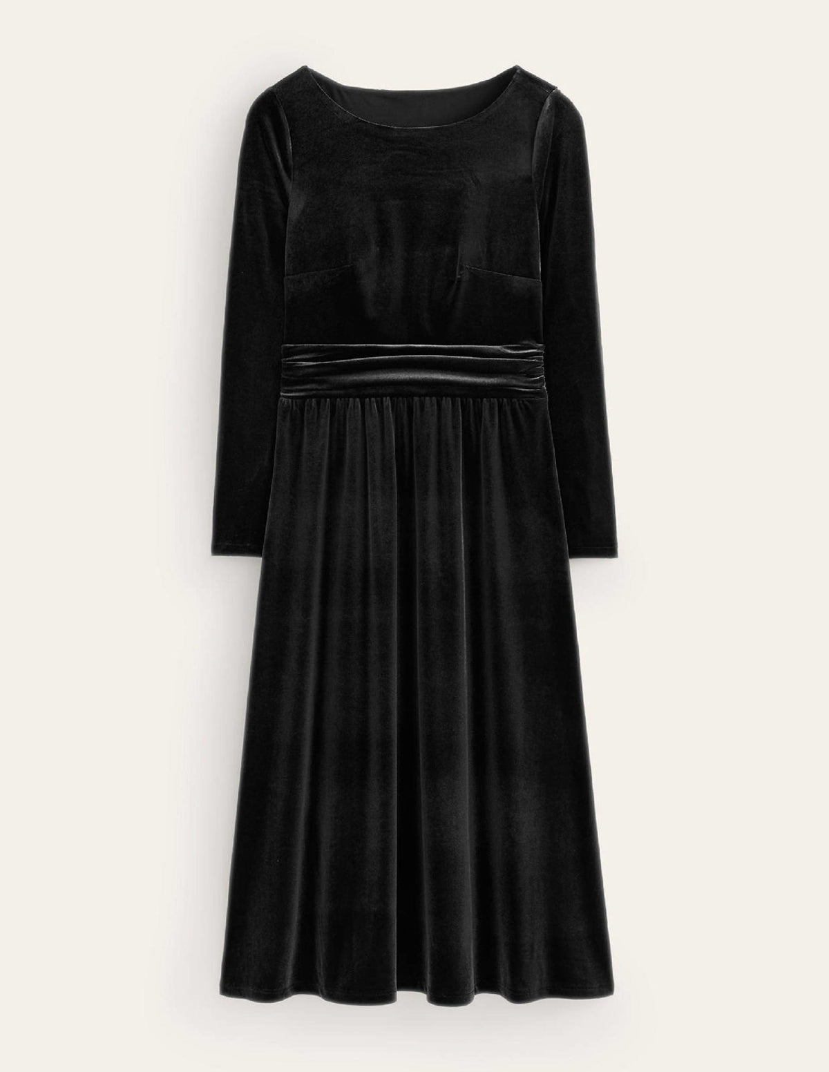 Abigail Velvet Midi Dress-Black - Image 5