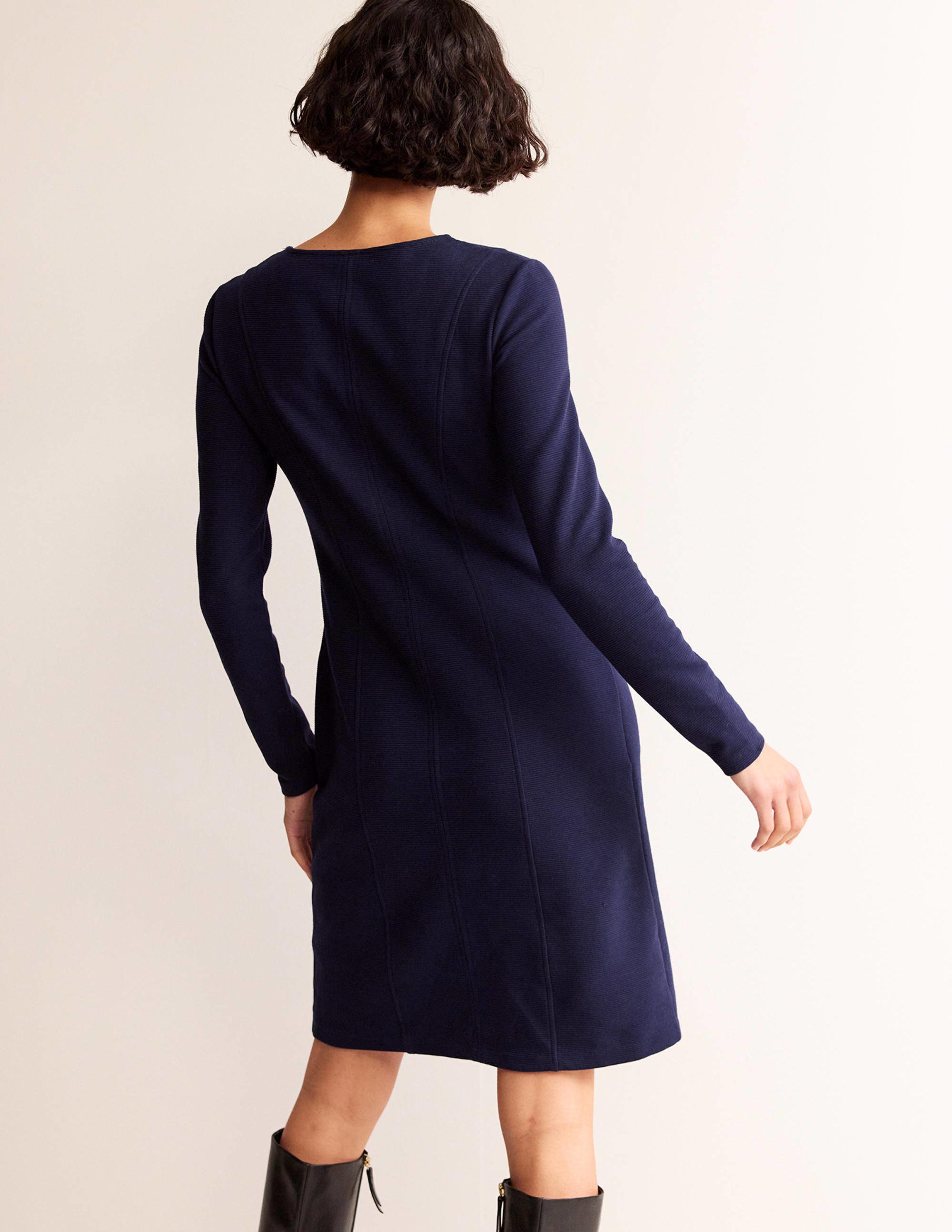 Ellen Ottoman Dress-Evening Blue - Image 3