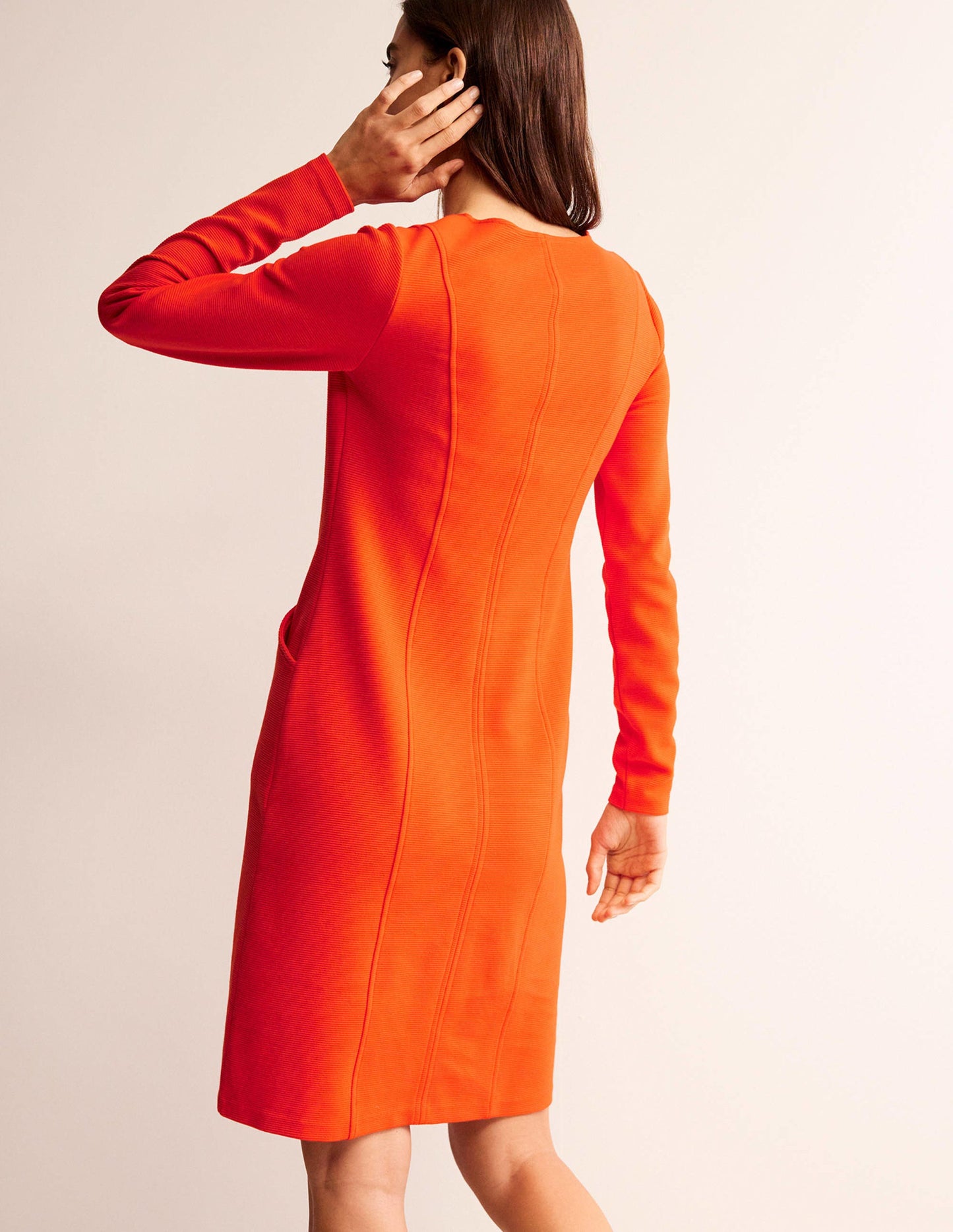 Ellen Ottoman Dress-Fiesta Orange