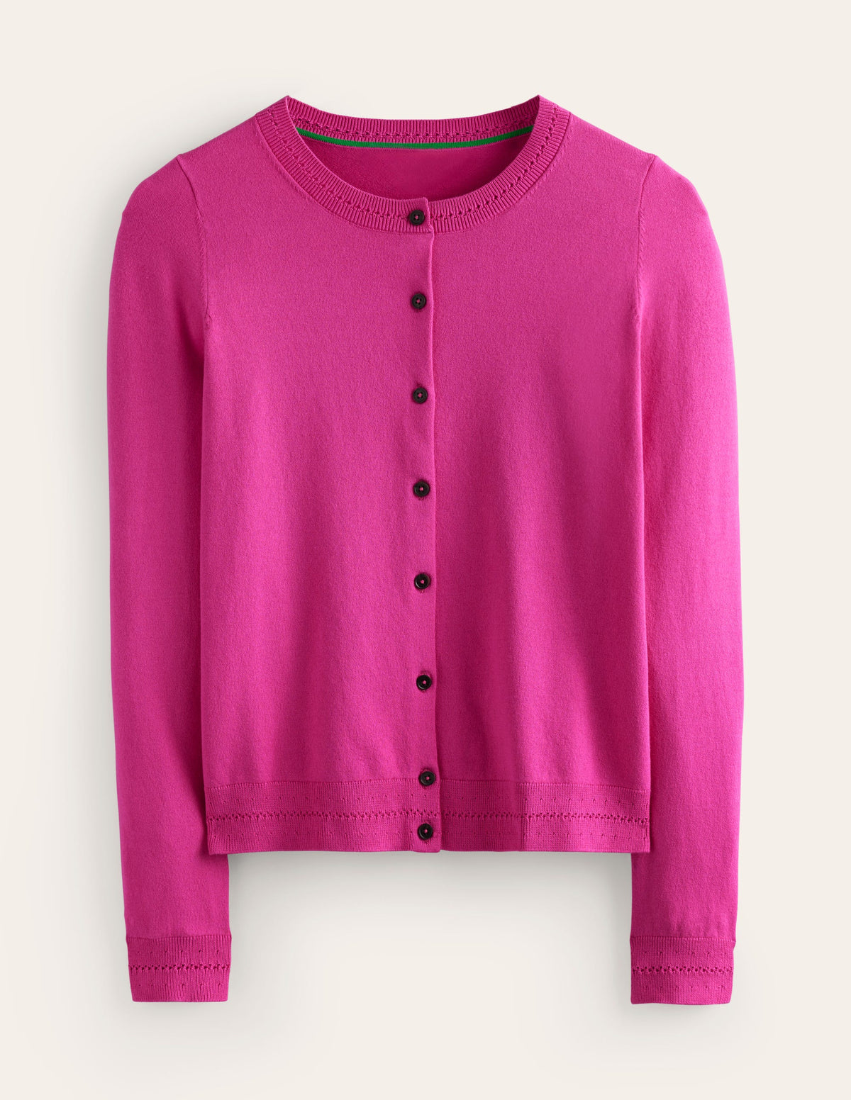 Catriona Cotton Cardigan-Rose Violet - Image 6