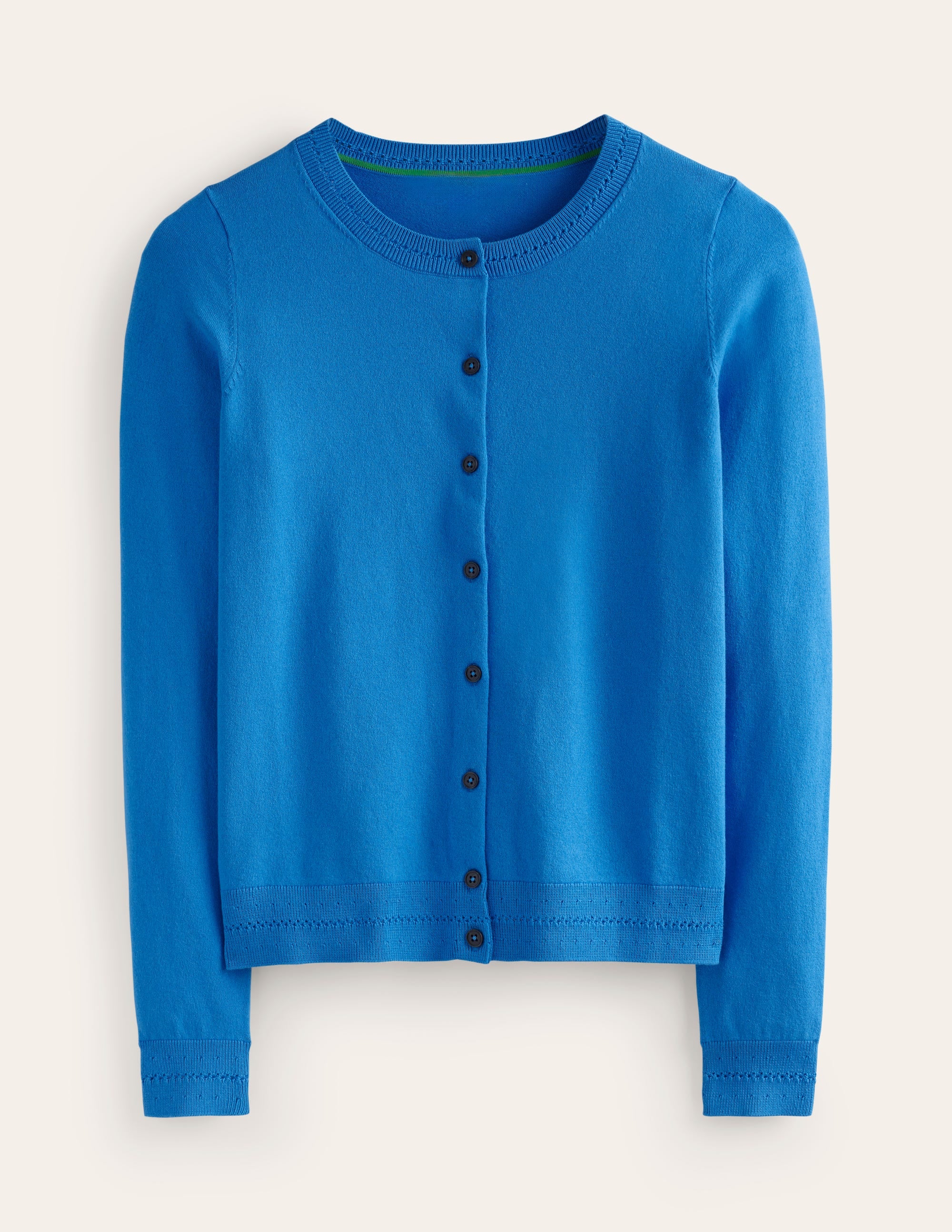 Catriona Cotton Cardigan-Brilliant Blue - Image 6