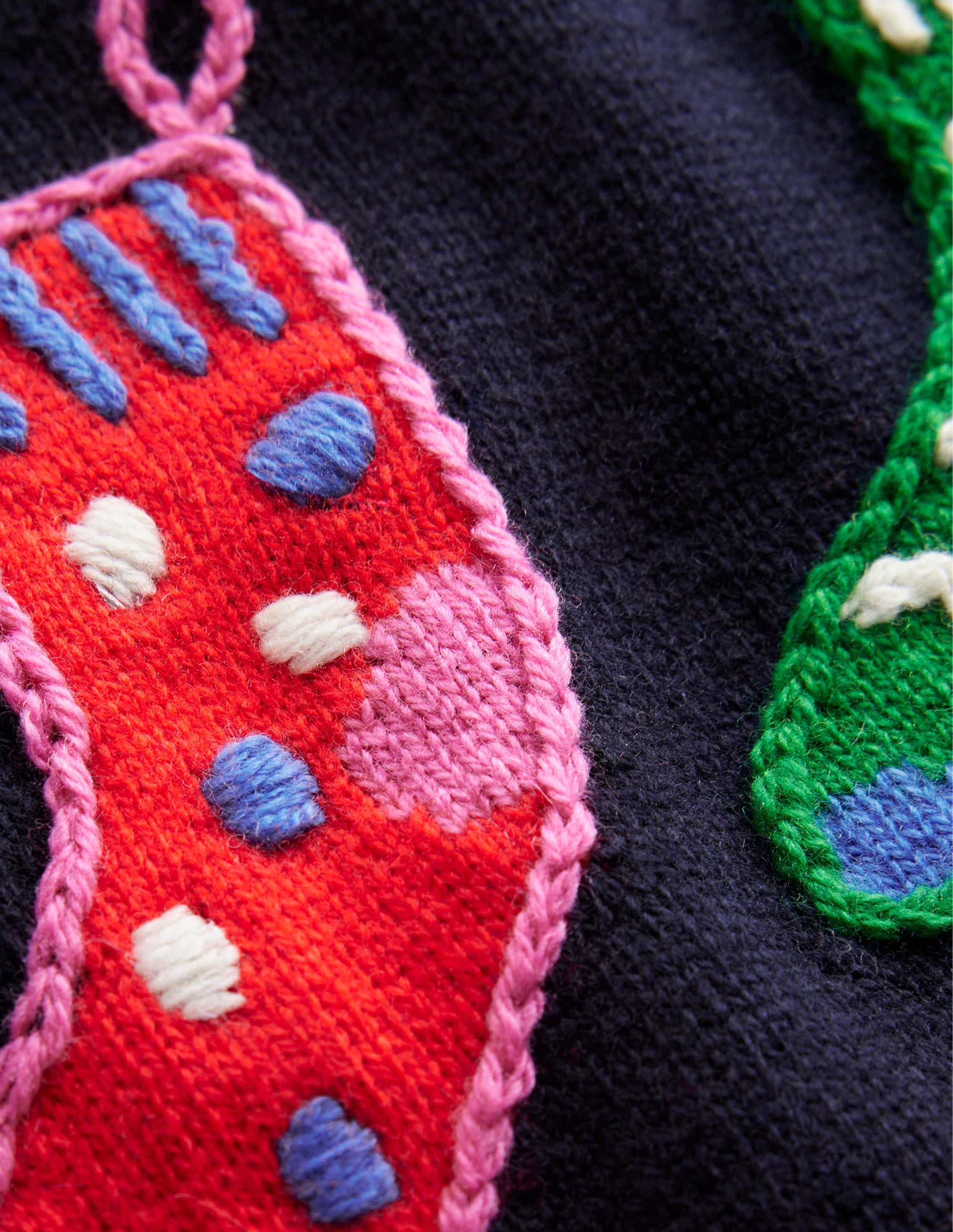 Festive Embroidered Jumper-Navy, Stuff It - Image 6