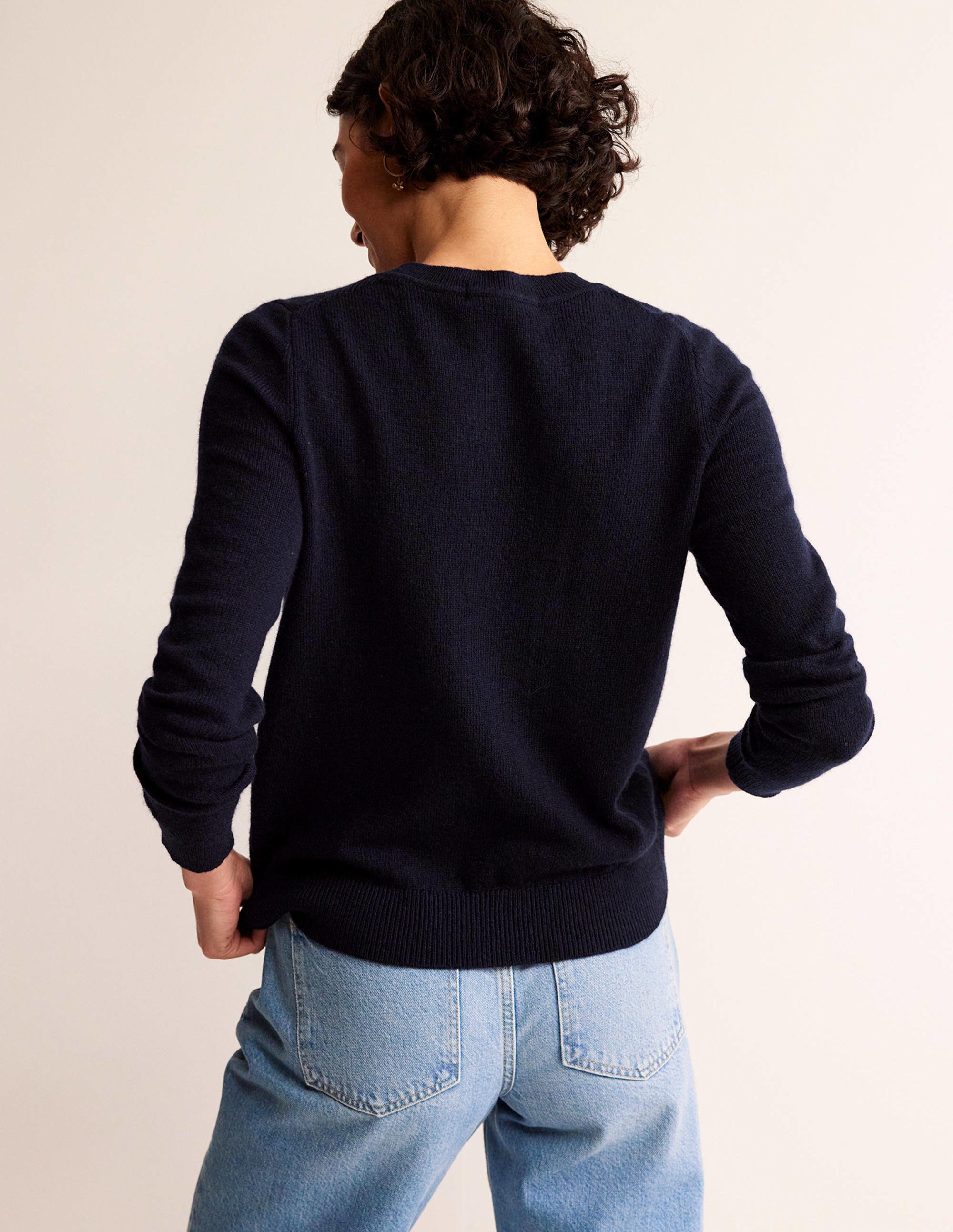 Festive Embroidered Jumper-Navy, Stuff It - Image 3