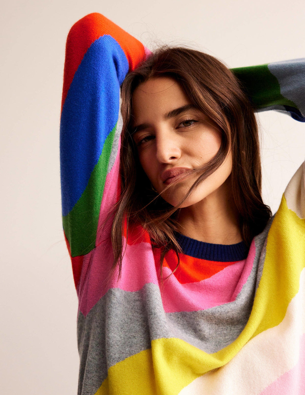 Lydia Cashmere Jumper-Multi Swirl-3