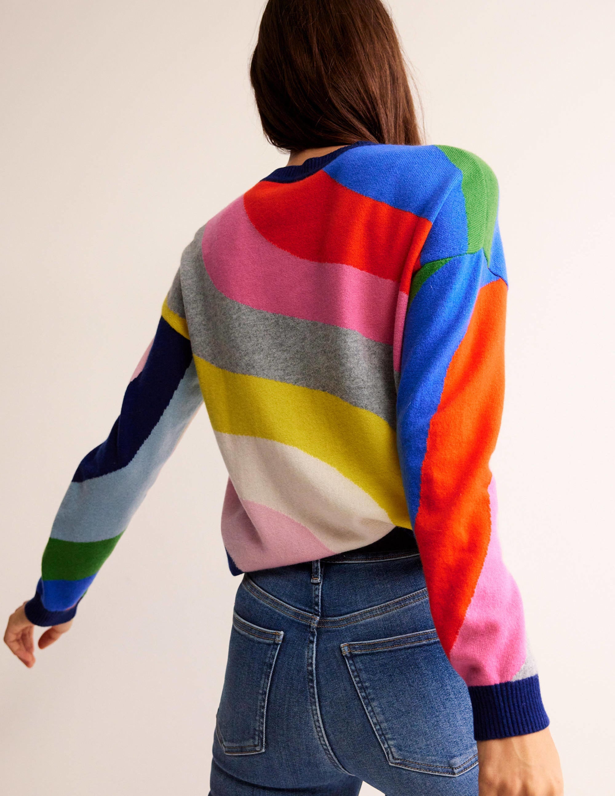 Lydia Cashmere Jumper-Multi Swirl - Image 4