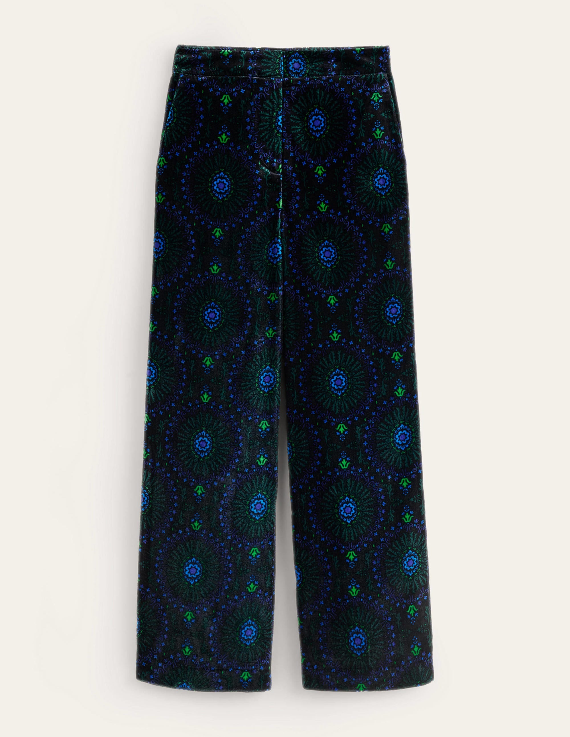 Westbourne Velvet Trousers-Black, Artizian Geo - Image 6