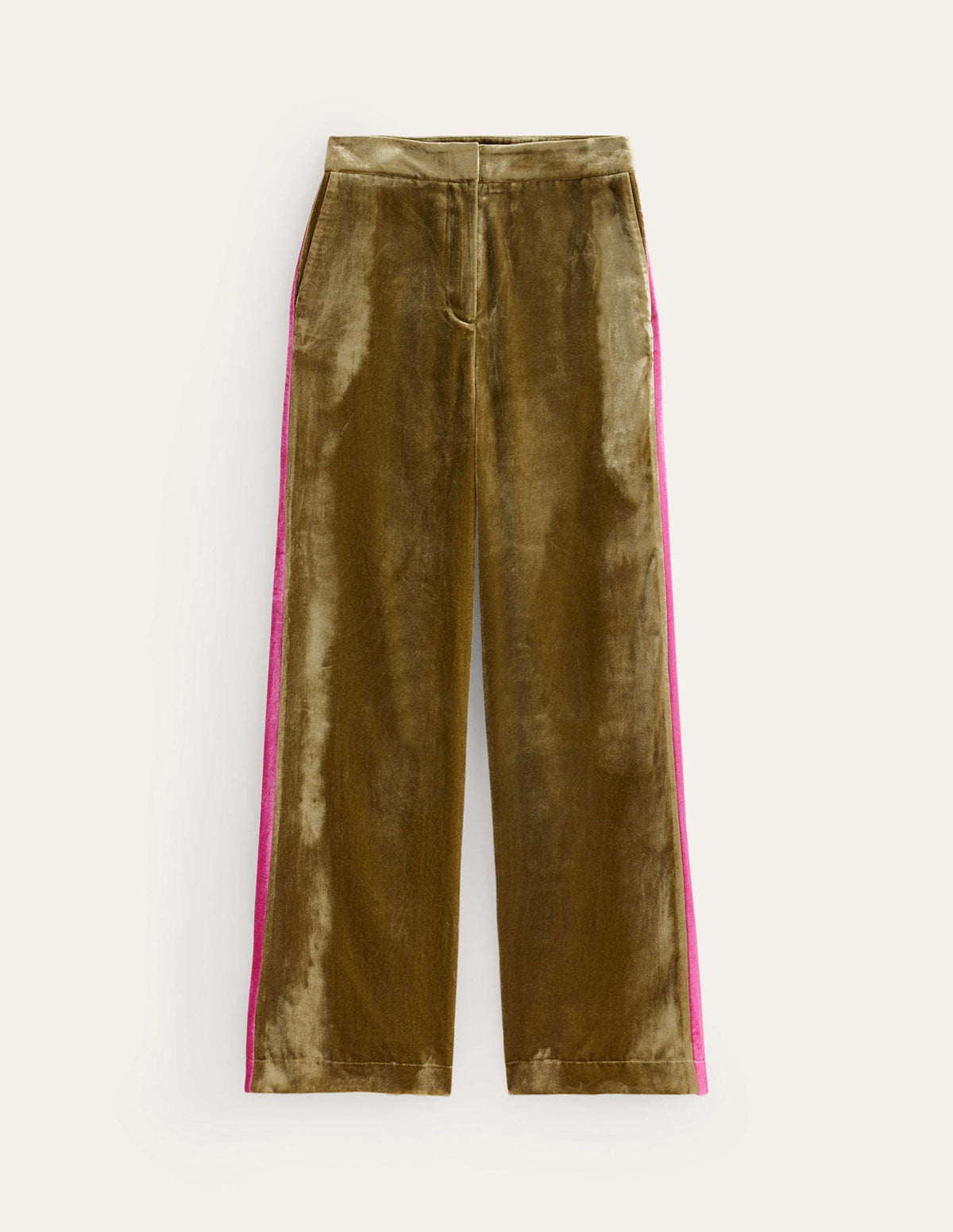 Westbourne Velvet Trousers-Khaki - Image 6