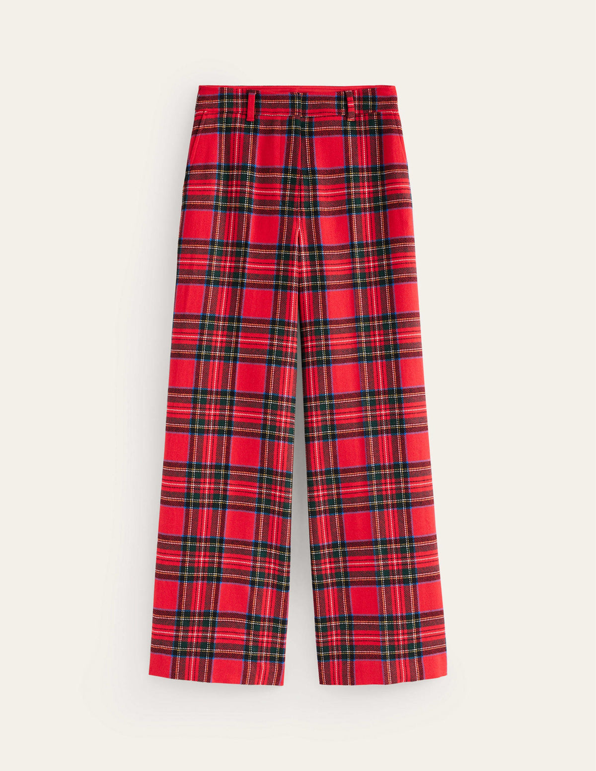 Westbourne Wool Blend Trousers-Red Tartan Check-6