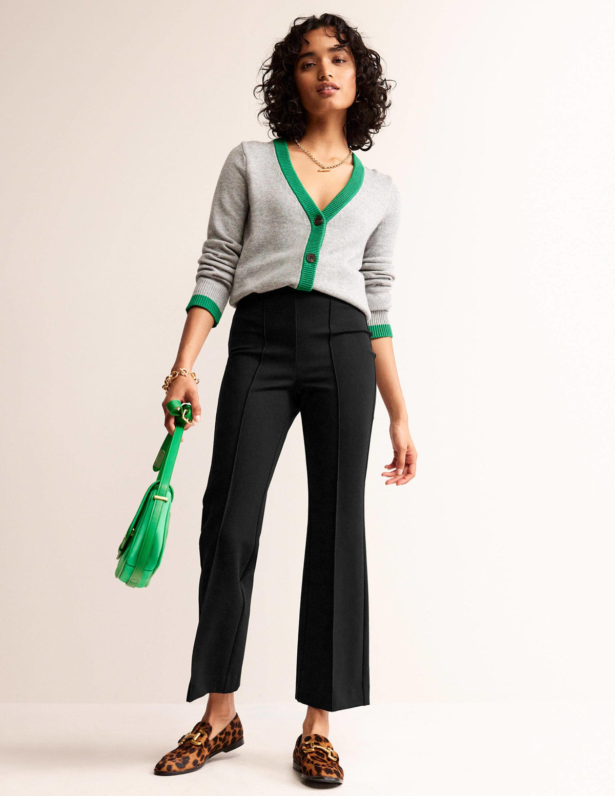 Ponte Pull on Kick Flare-Black - Image 1