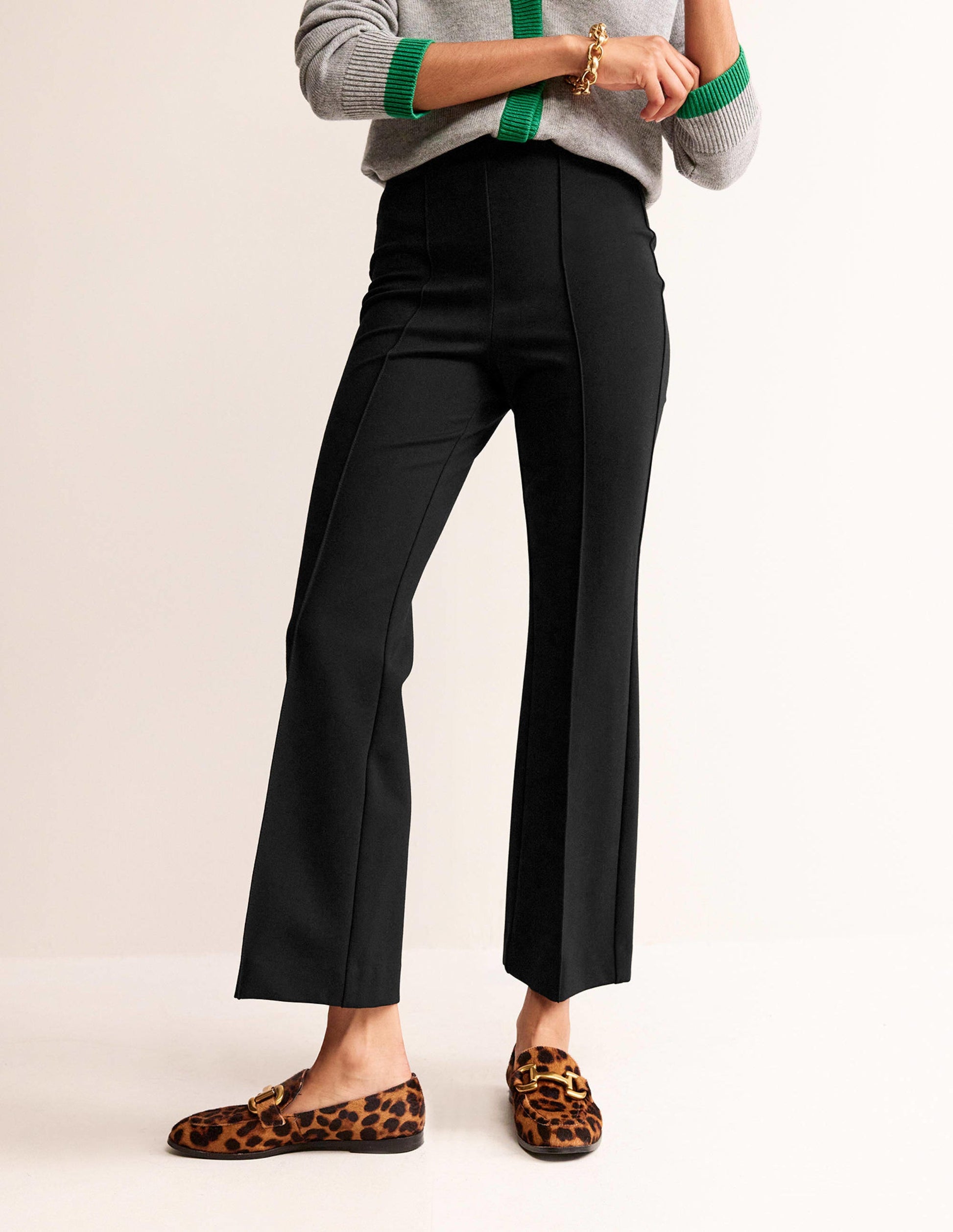 Ponte Pull on Kick Flare-Black-4
