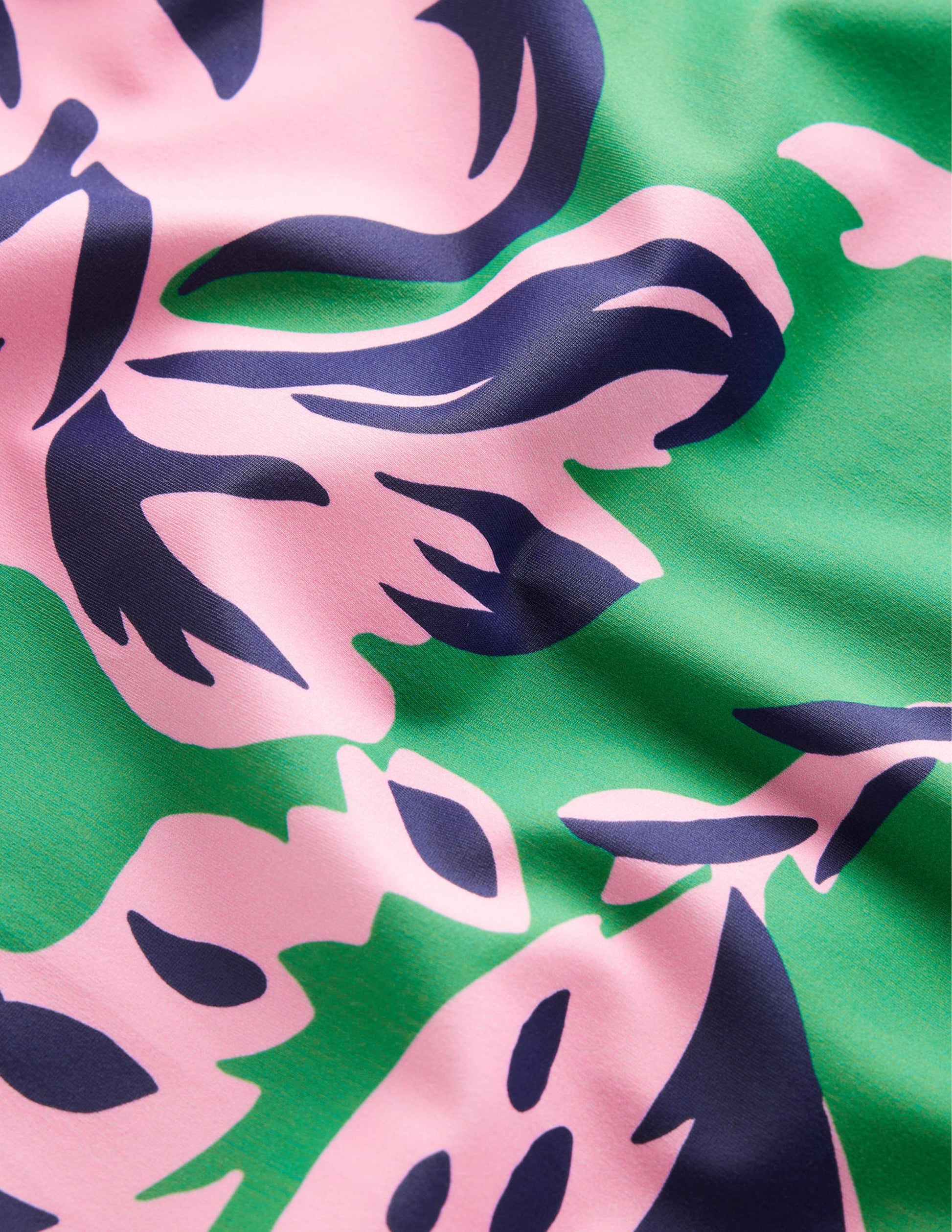Support Bandeau Swimsuit-Green Tambourine, Rose Blush-6