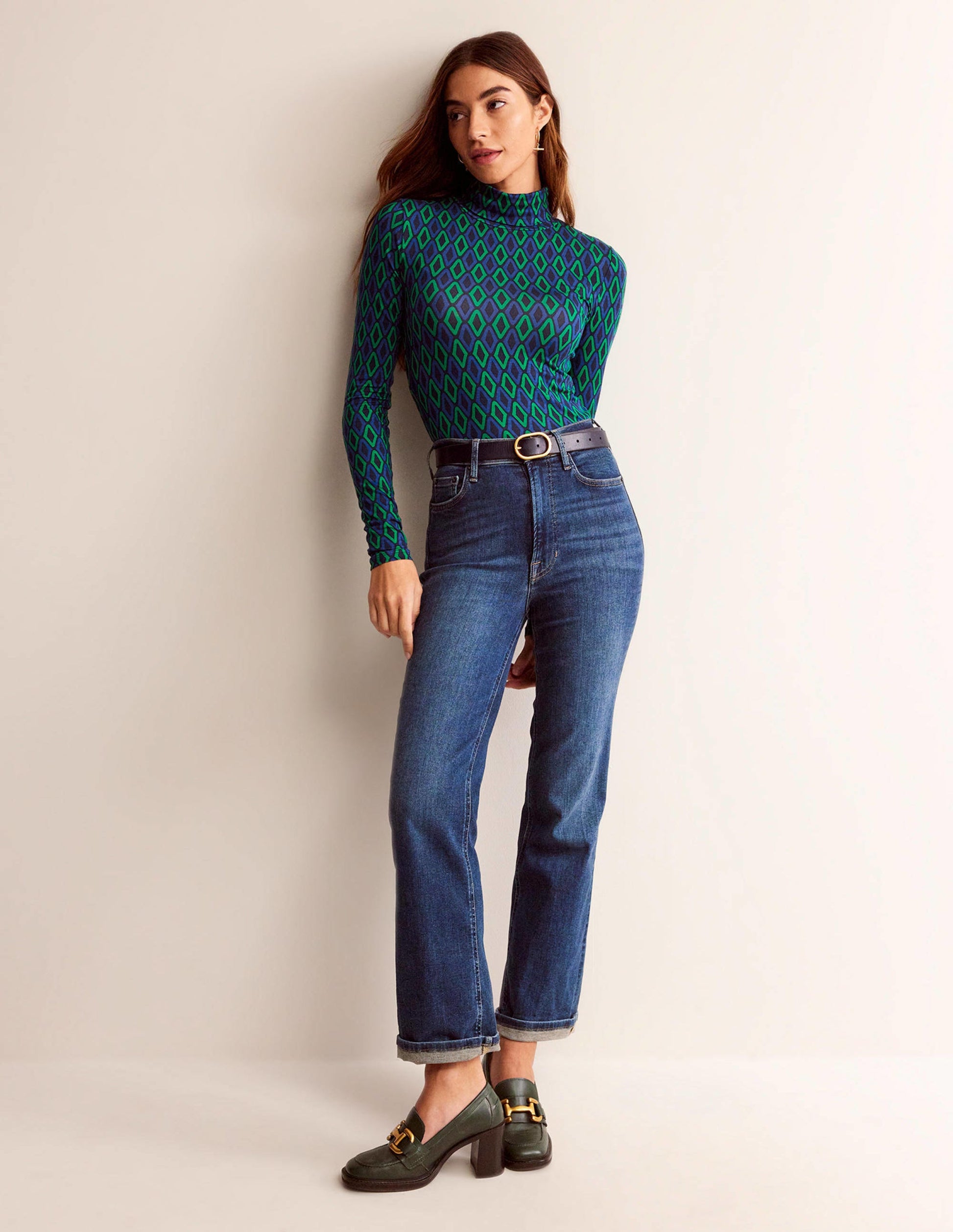Polly Jersey Top-Atlantic, Azure-4