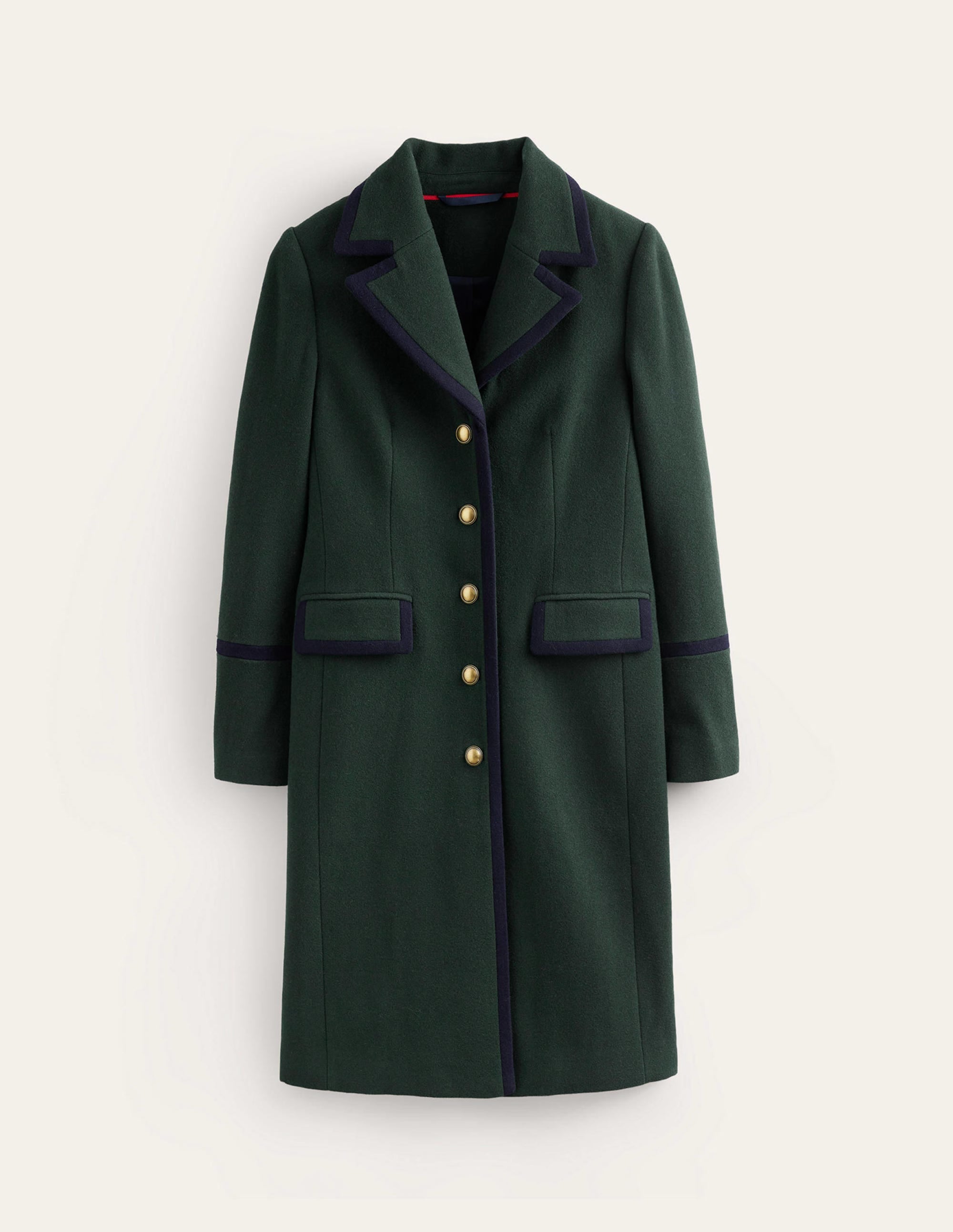 Tipped Military Coat-Chatsworth Green - Image 6