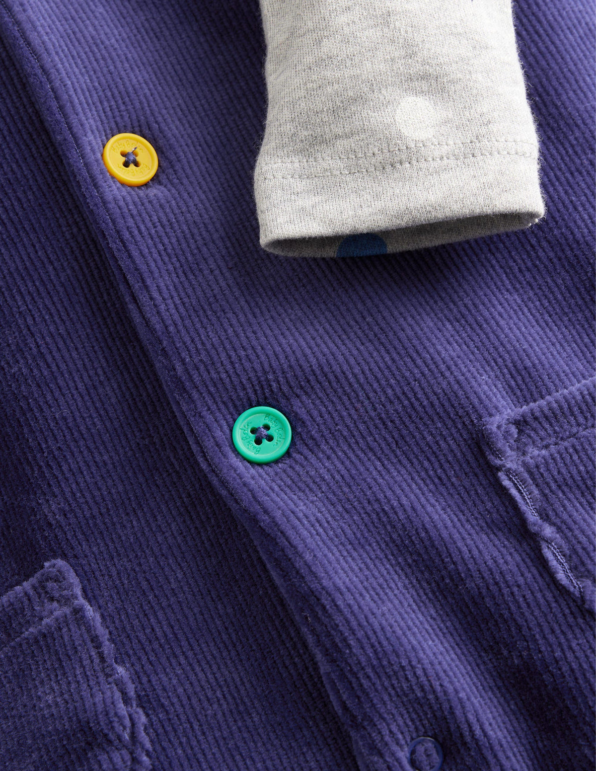 Jersey Cord Dungaree Set-Starboard Blue-3