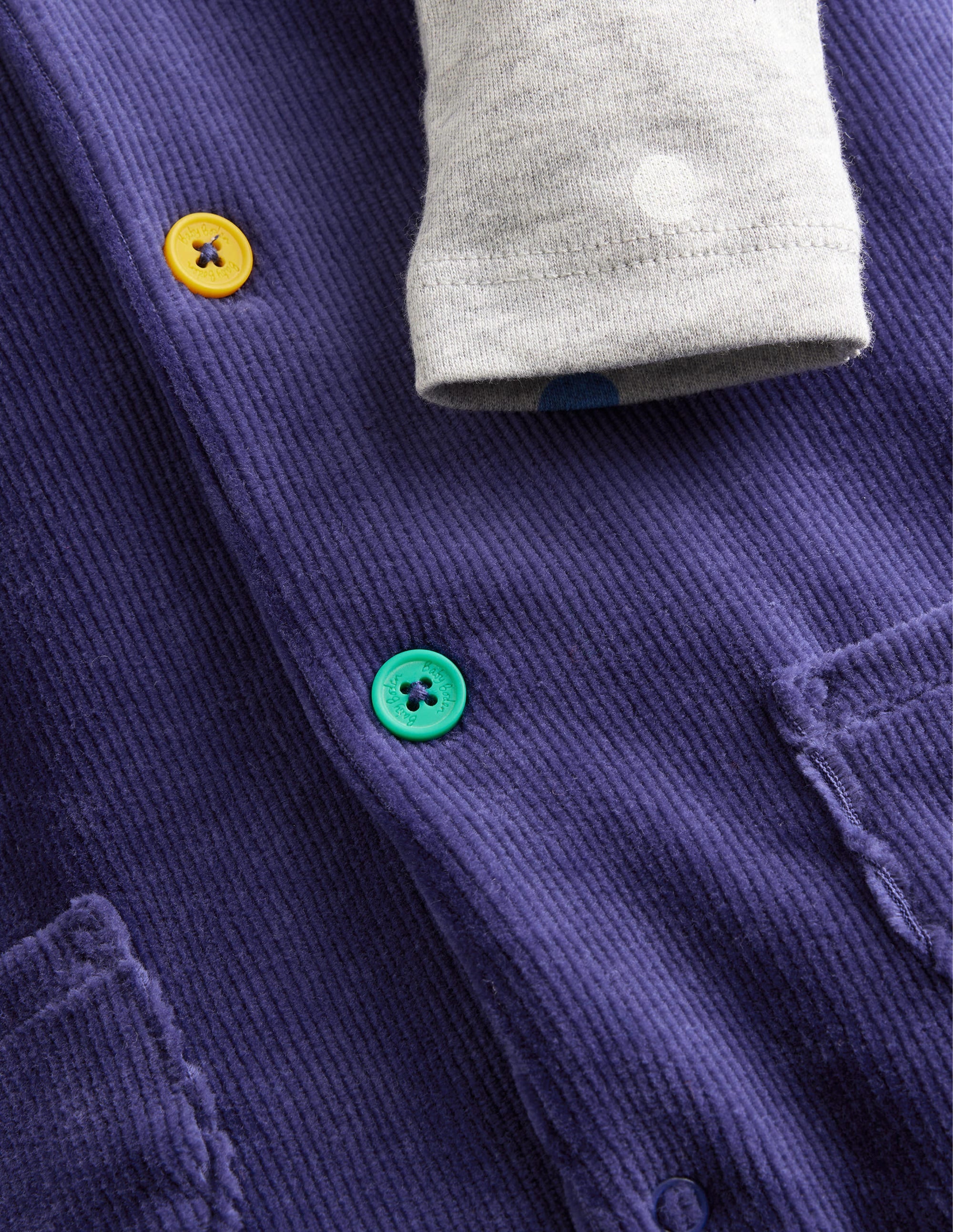 Jersey Cord Dungaree Set-Starboard Blue - Image 3