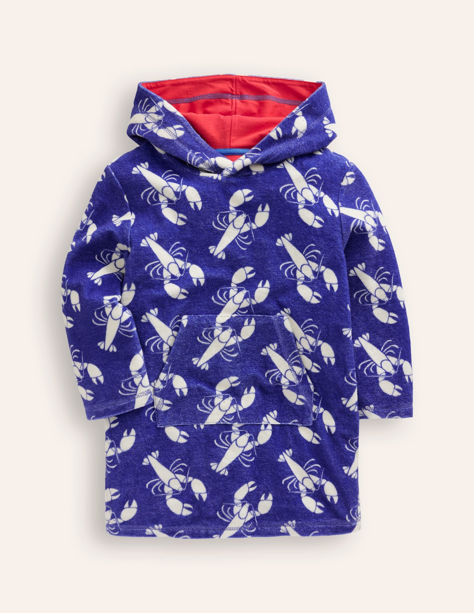 Towelling Throw-on-Navy Lobster - Image 1