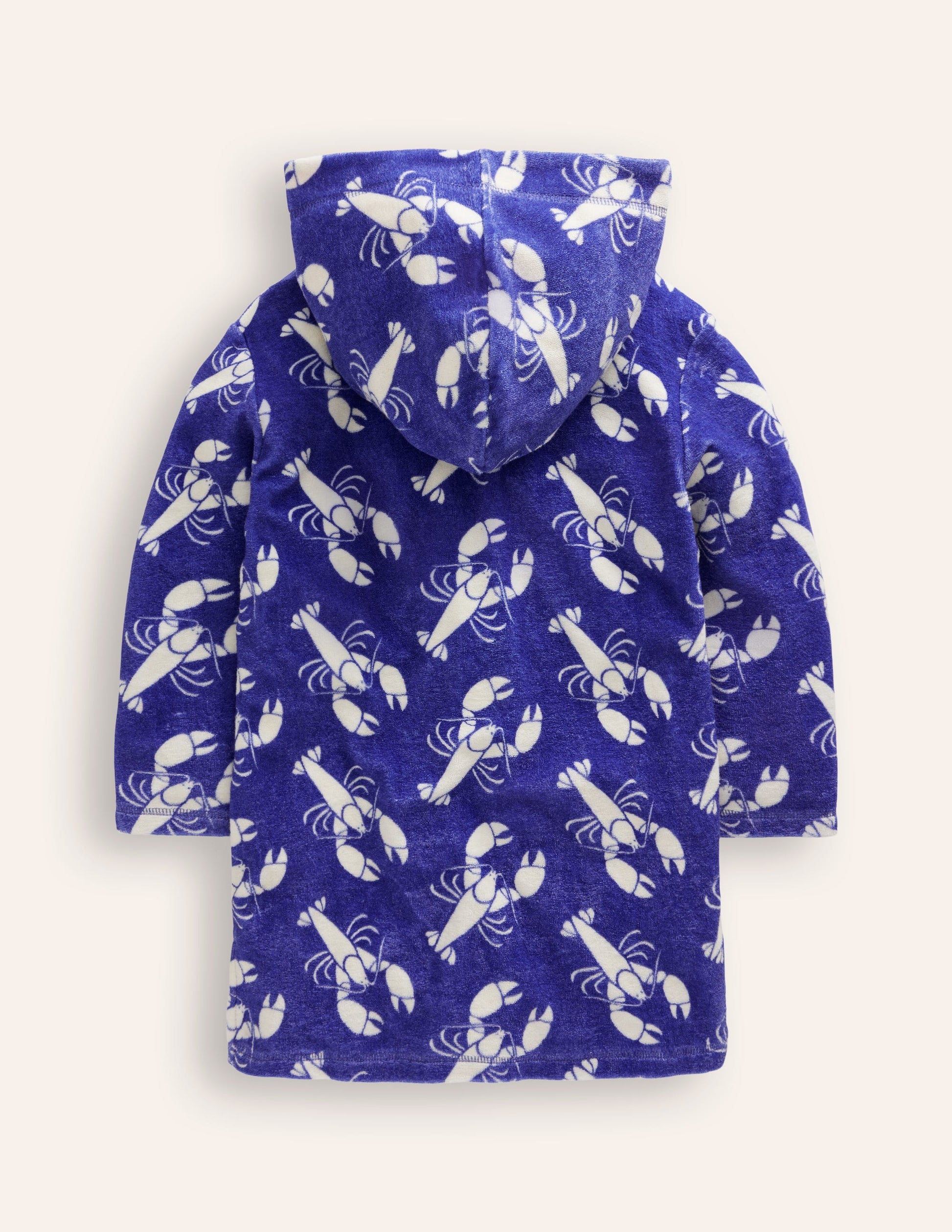Towelling Throw-on-Navy Lobster-2
